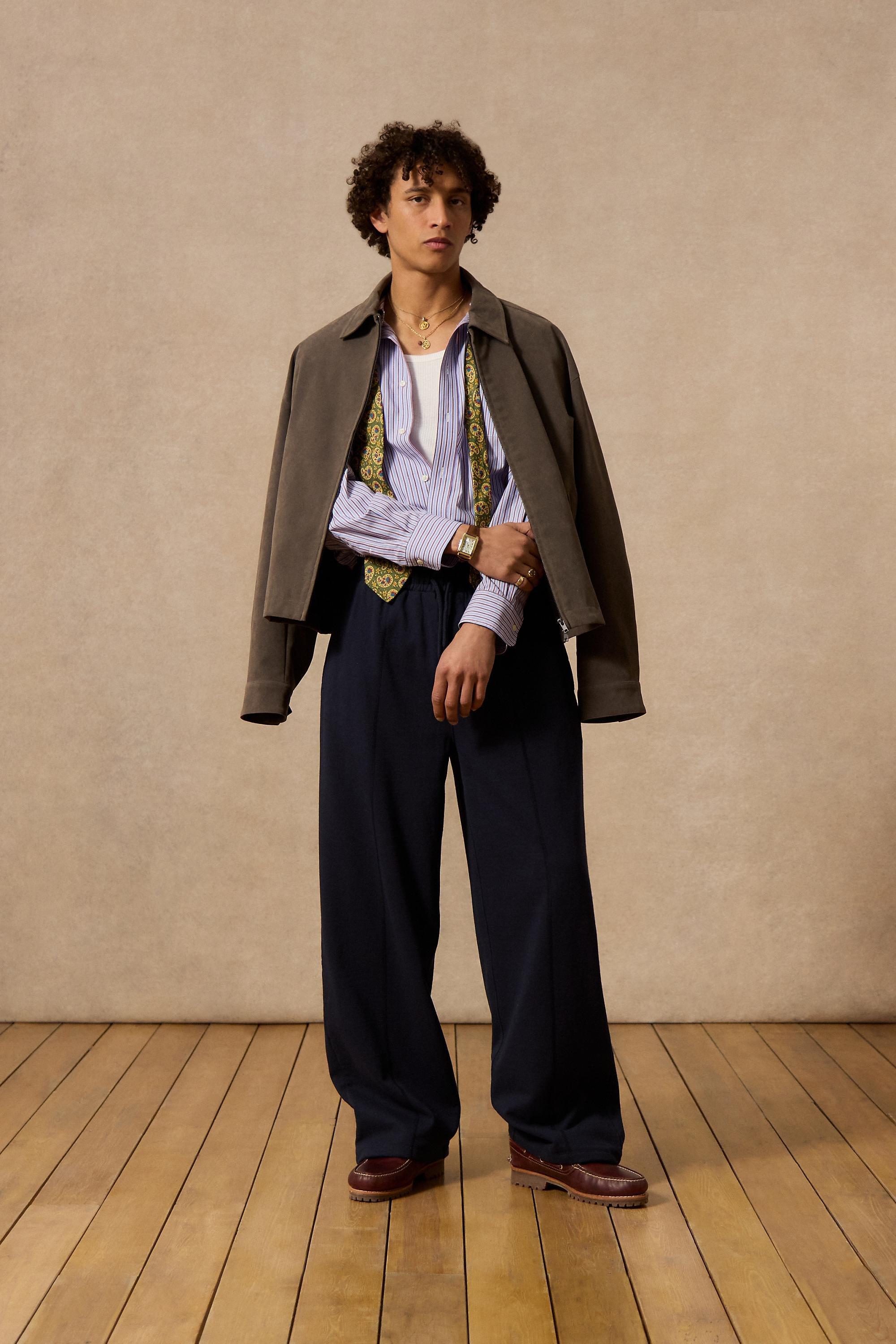 NAVY Loom Navy Straight Leg Joggers, NAVY, large image number 0