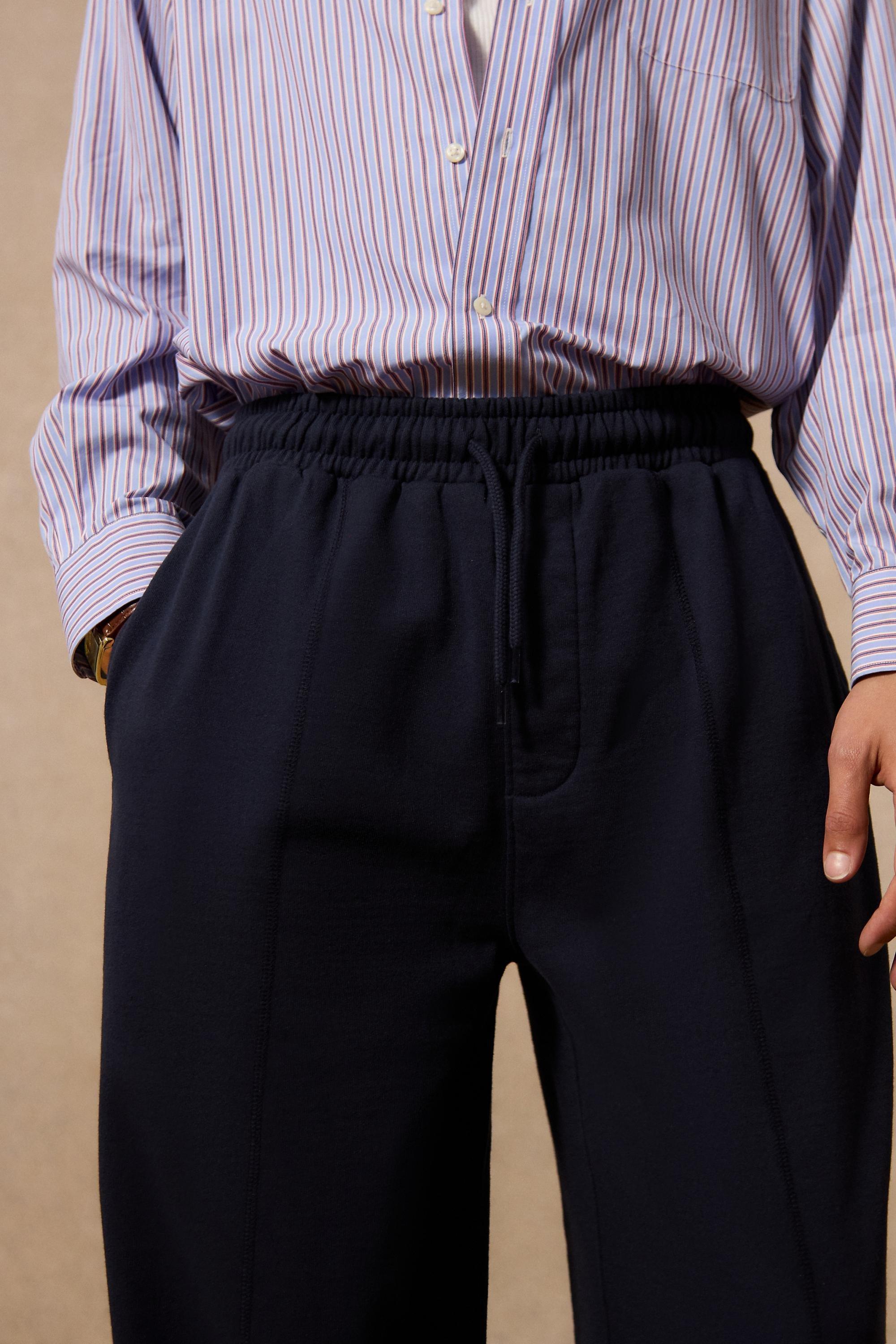 NAVY Loom Navy Straight Leg Joggers, NAVY, large image number 2