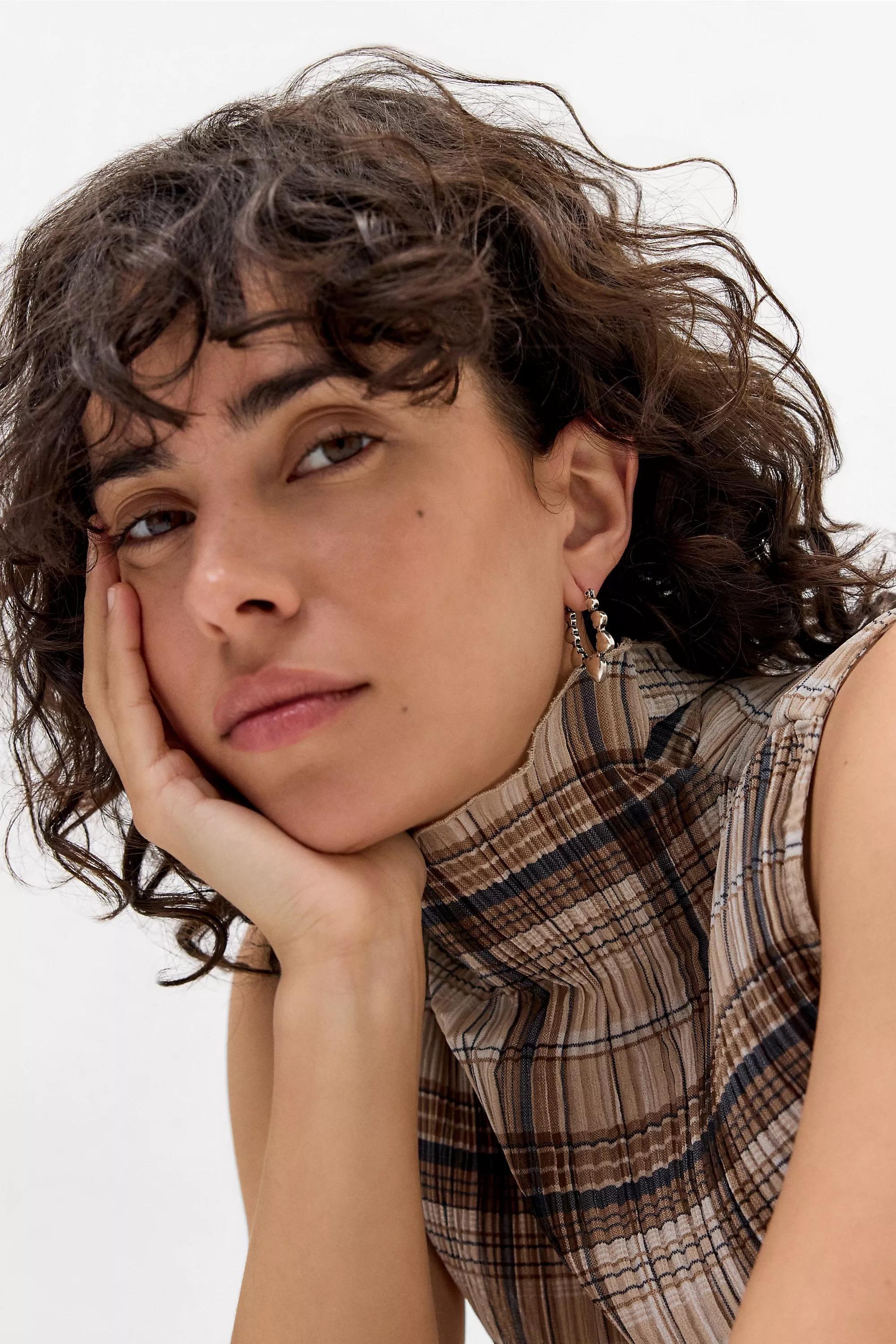 AE-2404036-5;HEART HOOP 2PK, SLVR, large image number 2