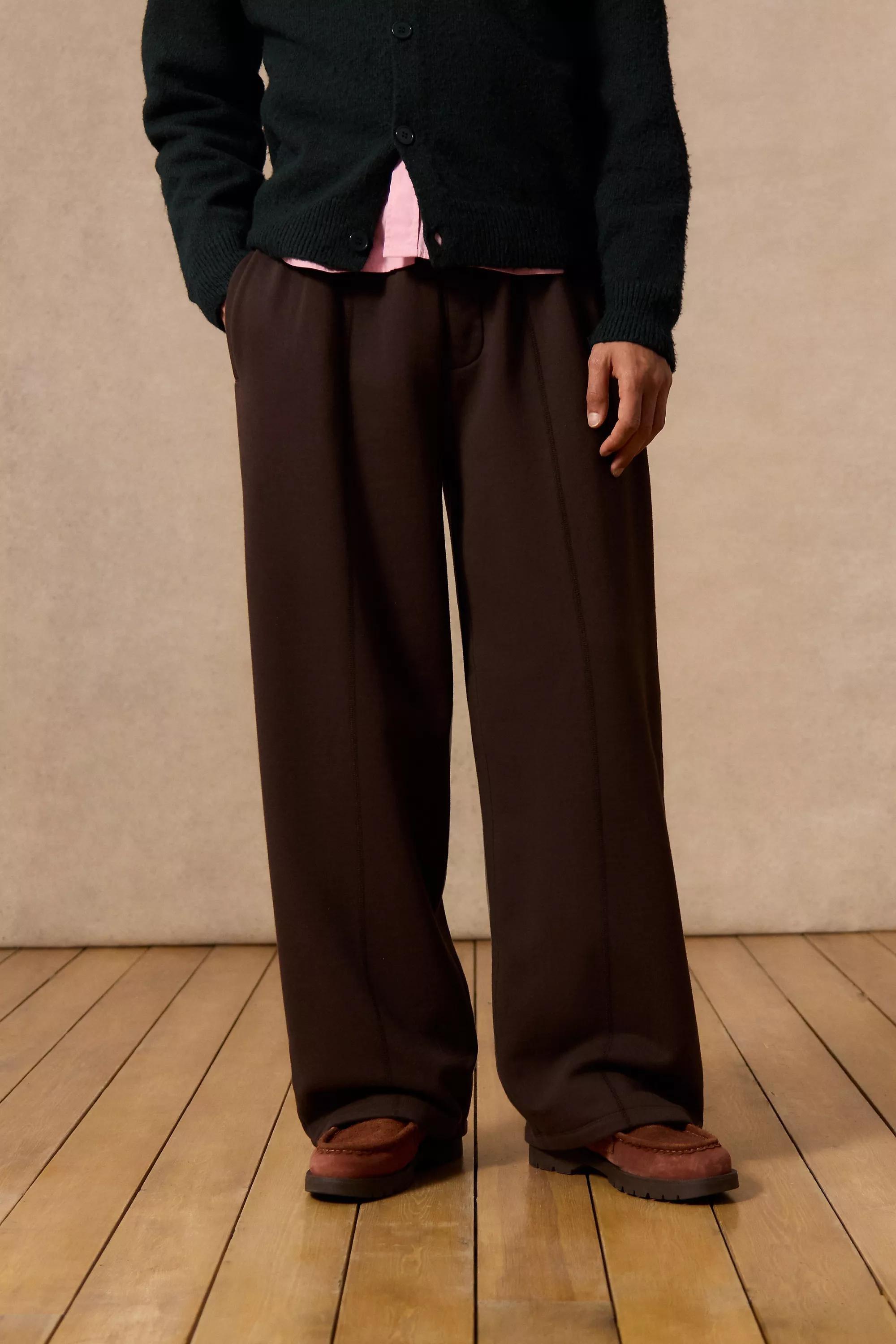 Brown Loom Brown Straight Leg Joggers, BRN, large image number 0