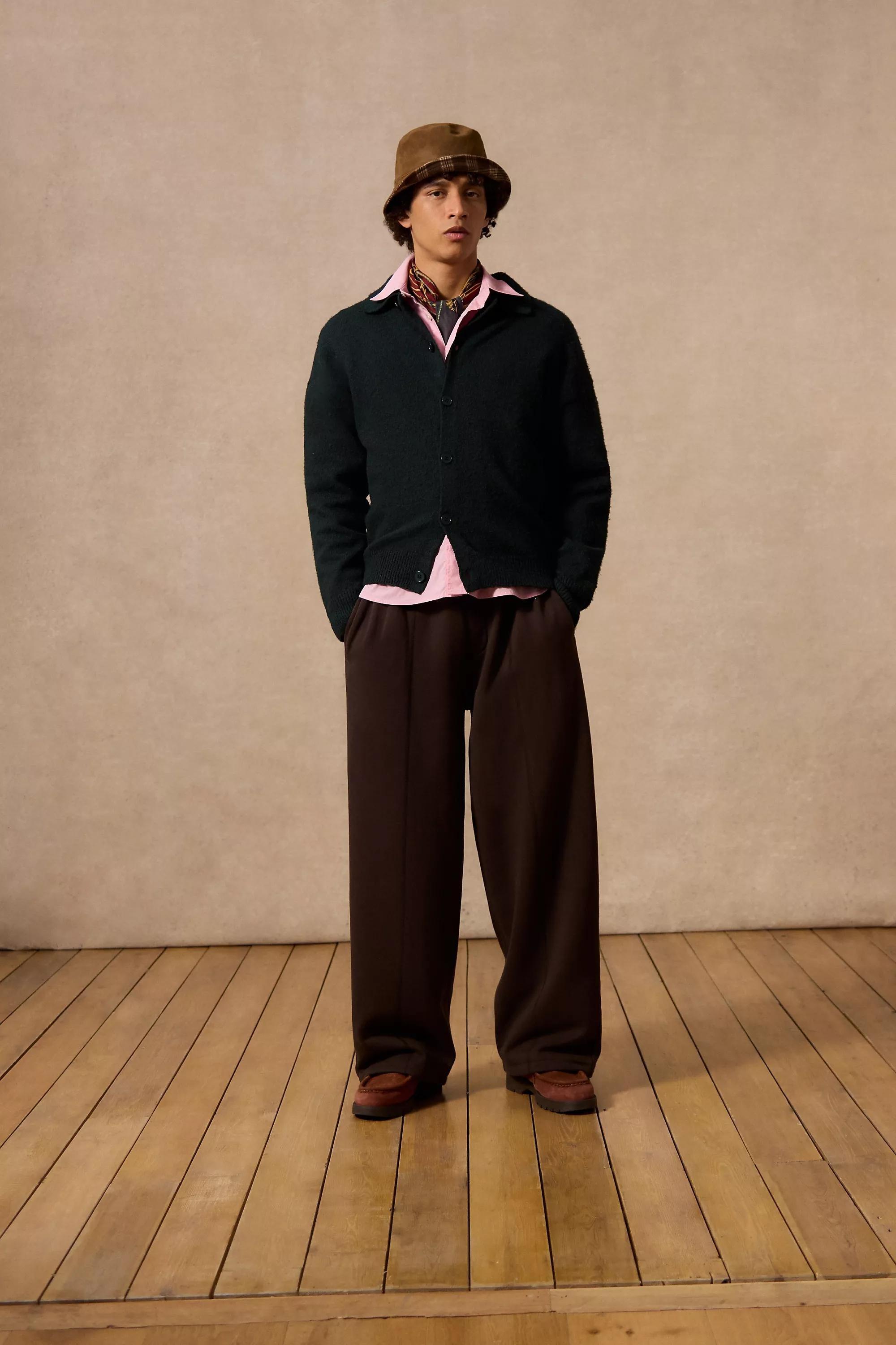 Brown Loom Brown Straight Leg Joggers, BRN, large image number 1