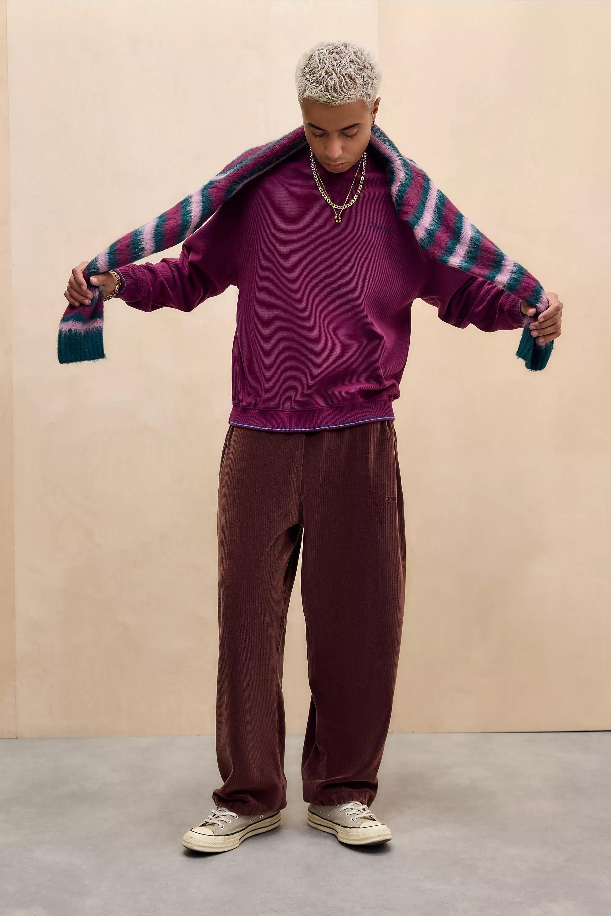 BROWN iets frans... Brown Harri Corduroy Jersey Joggers, BRN, medium