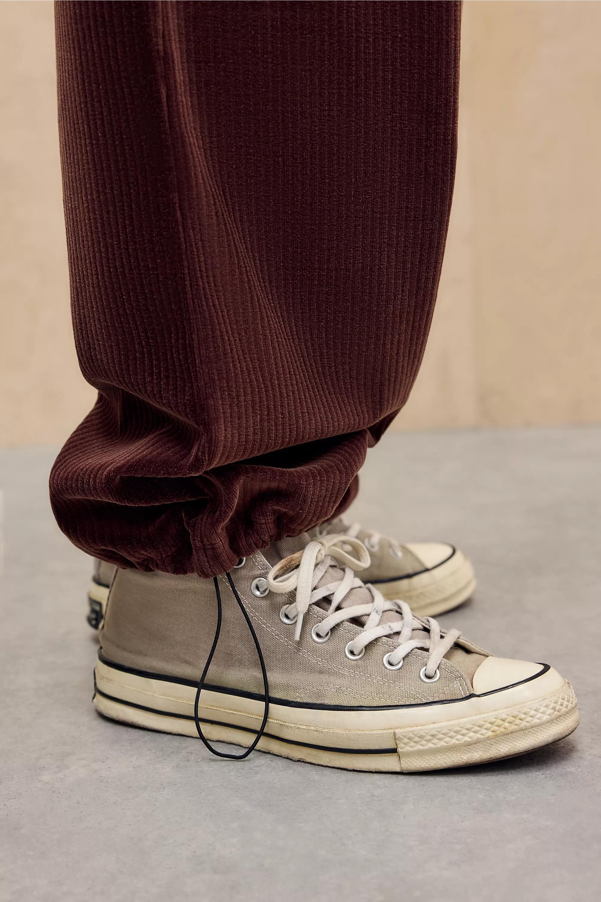 BROWN iets frans... Brown Harri Corduroy Jersey Joggers, BRN, large image number 4