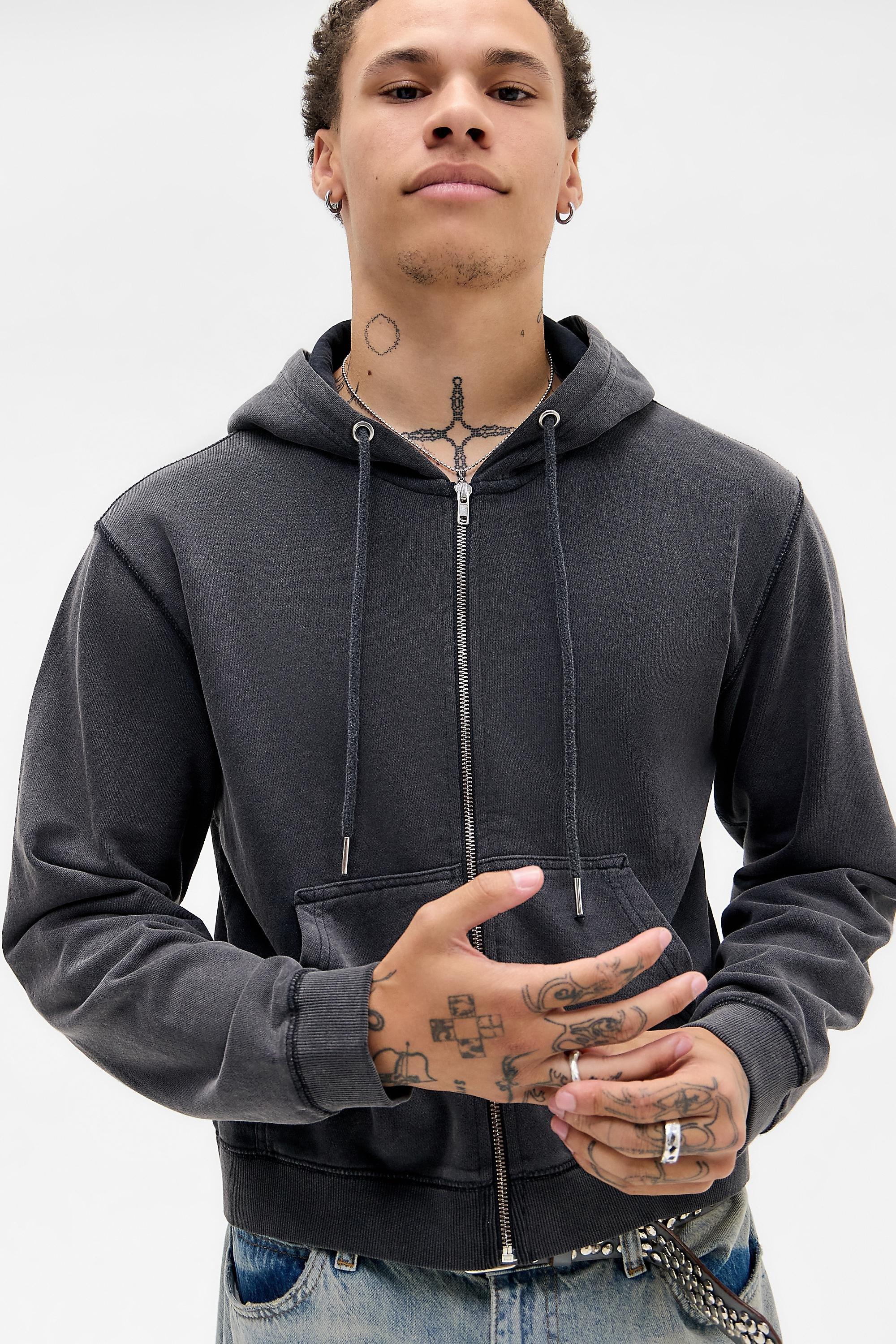 Grey Bdg Bonfire Zip-Through Hoodie, GREY, large image number 0