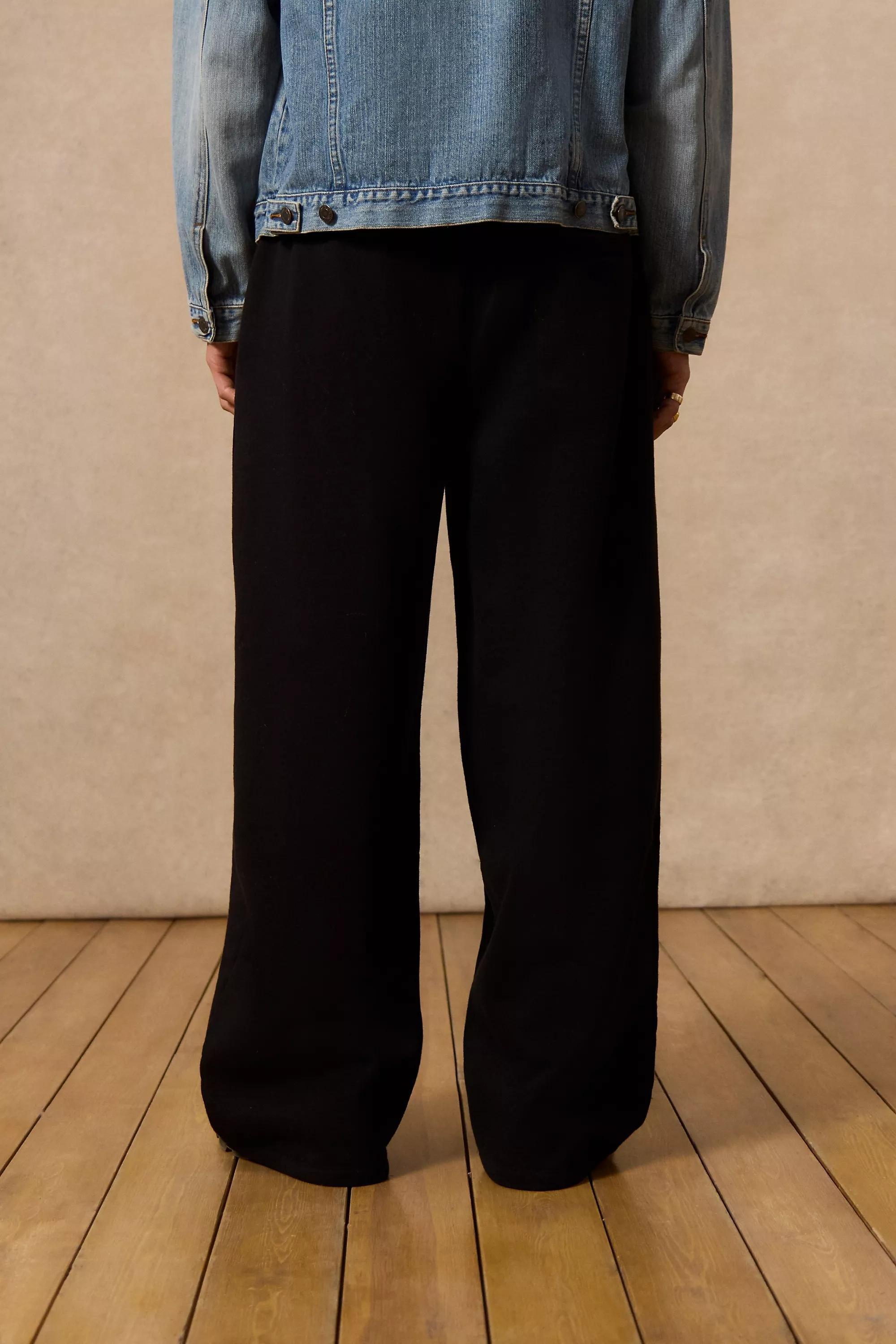 Black Loom Straight Leg Joggers, , large image number 3