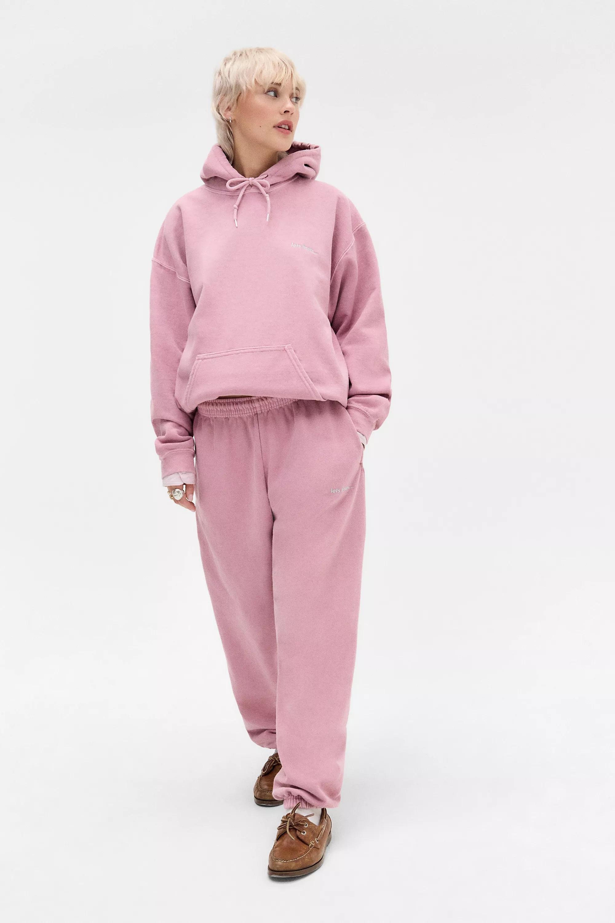 Piggy Pink UO Cuffed Joggers, , large image number 1