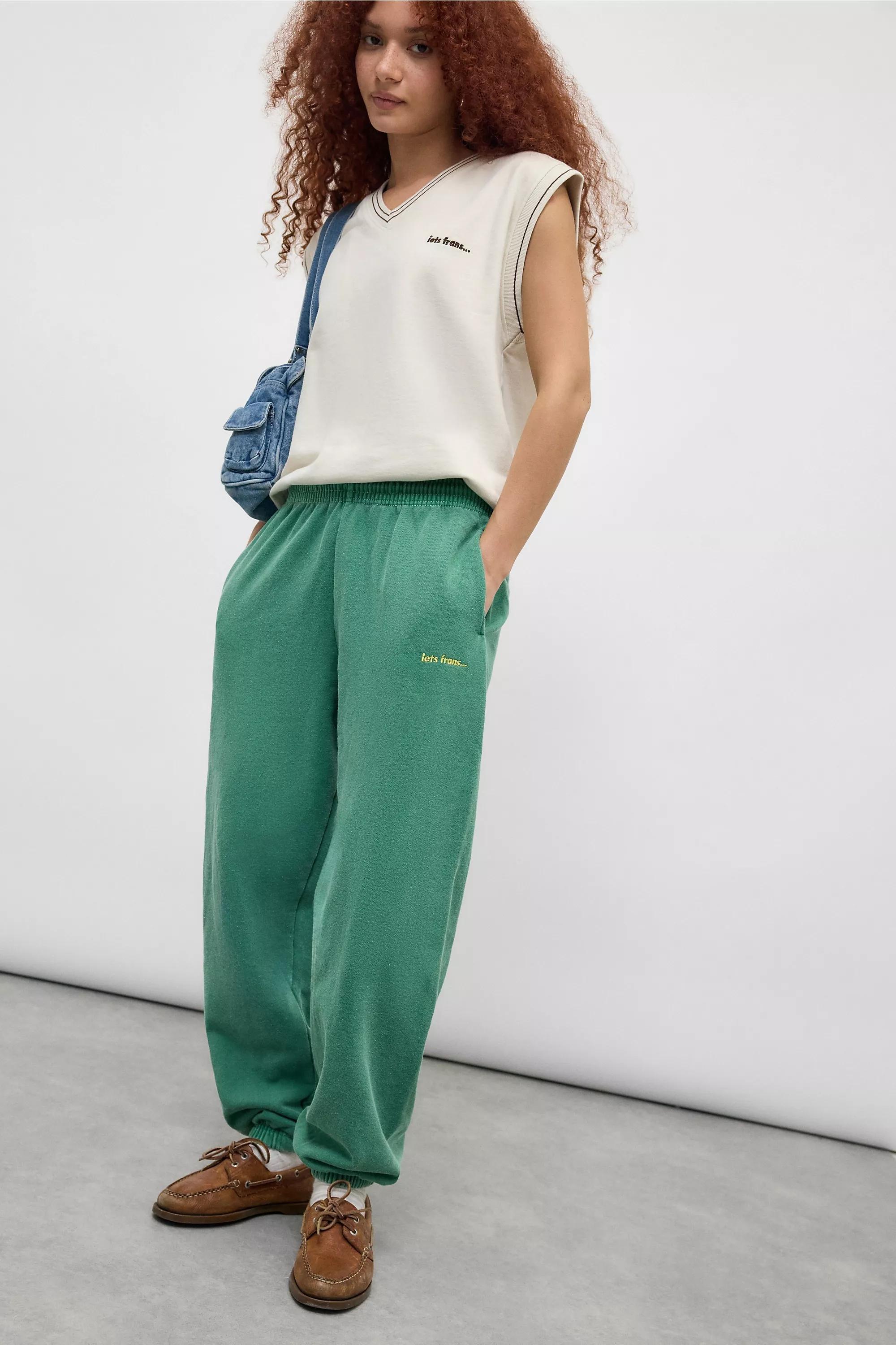 Green Iets Frans... Racing Cuffed Joggers, , large image number 0