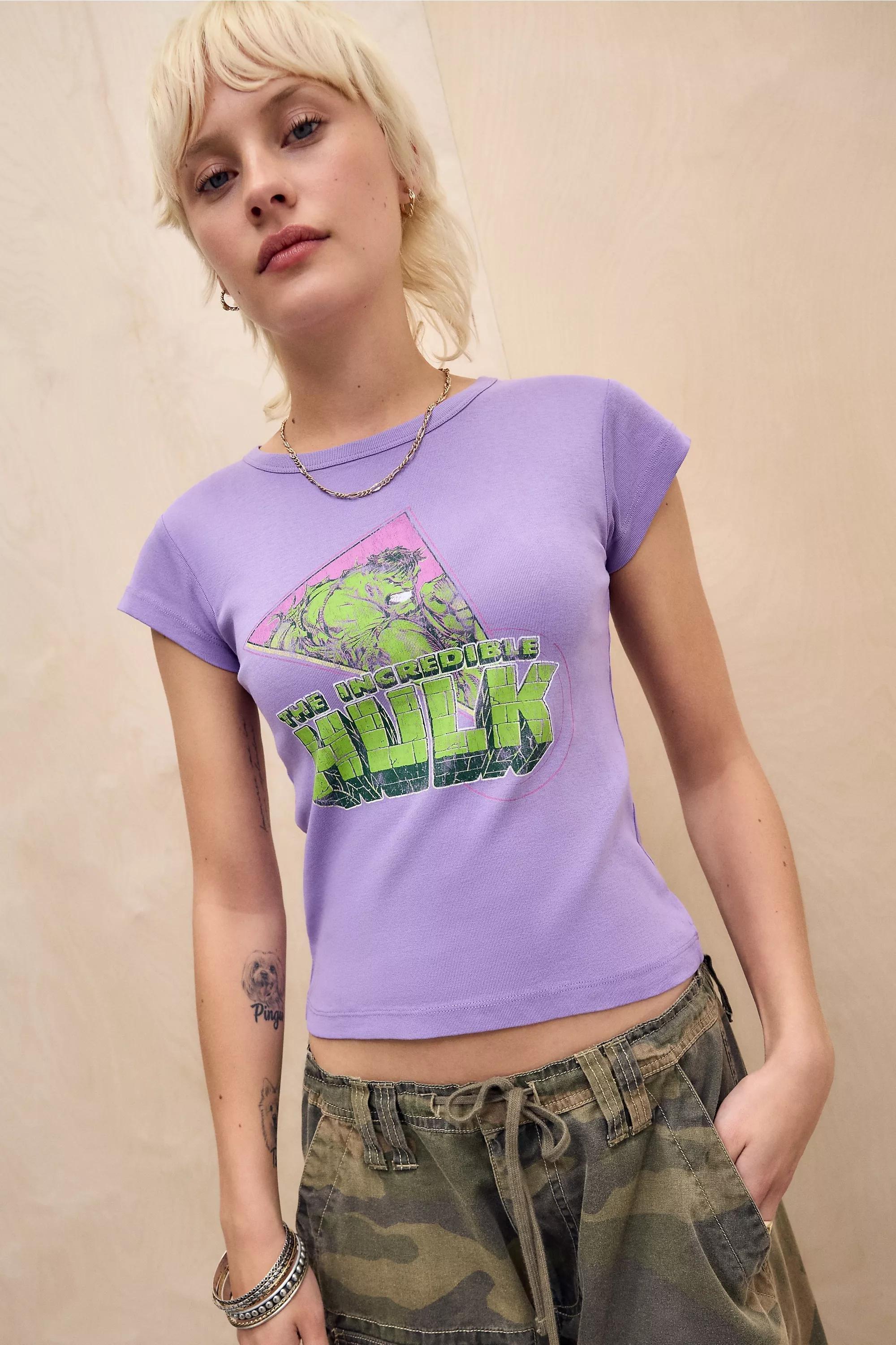 Purple Uo Printed T-Shirt, , large image number 1