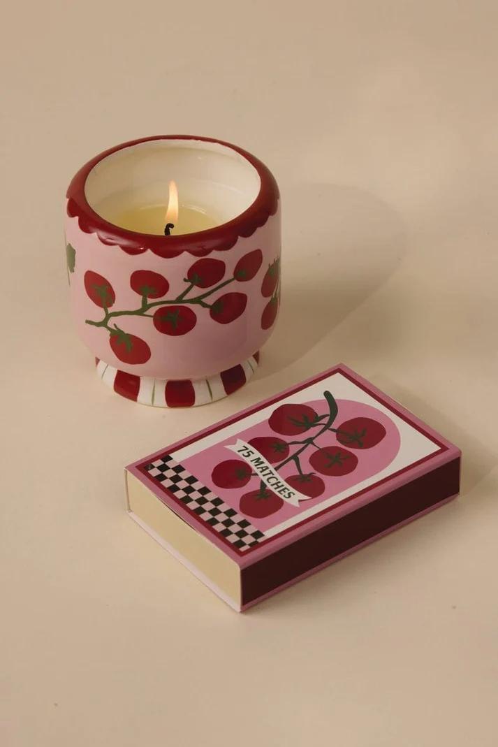 Pink Heirloom Tomato A Dopo 8Oz/226G Ceramic Candle , Urban Outfitters X Little Birdy, A322_104, large image number 2