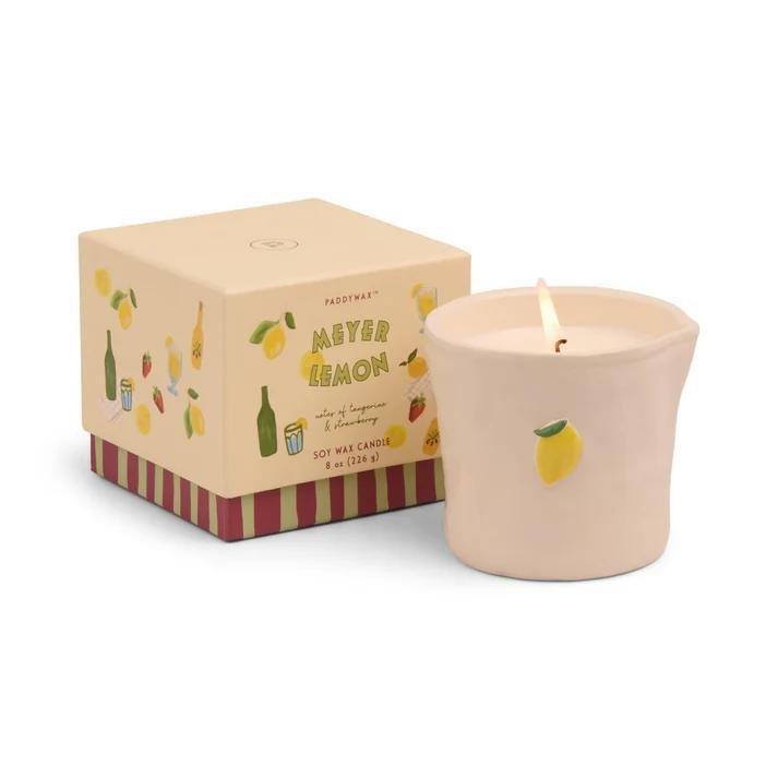 Beige Meyer Lemon Bistro 8Oz/226G Ceramic Candle, Urban Outfitters X Little Birdy, A322_137, large image number 2