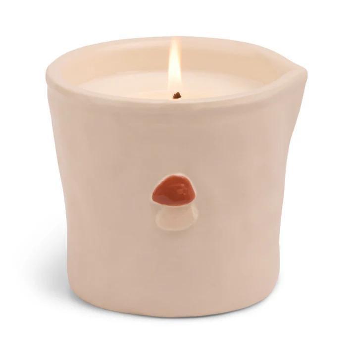 Beige Wild Mushroom Bistro 8Oz/226G Ceramic Candle, Urban Outfitters X Little Birdy, A322_136, medium