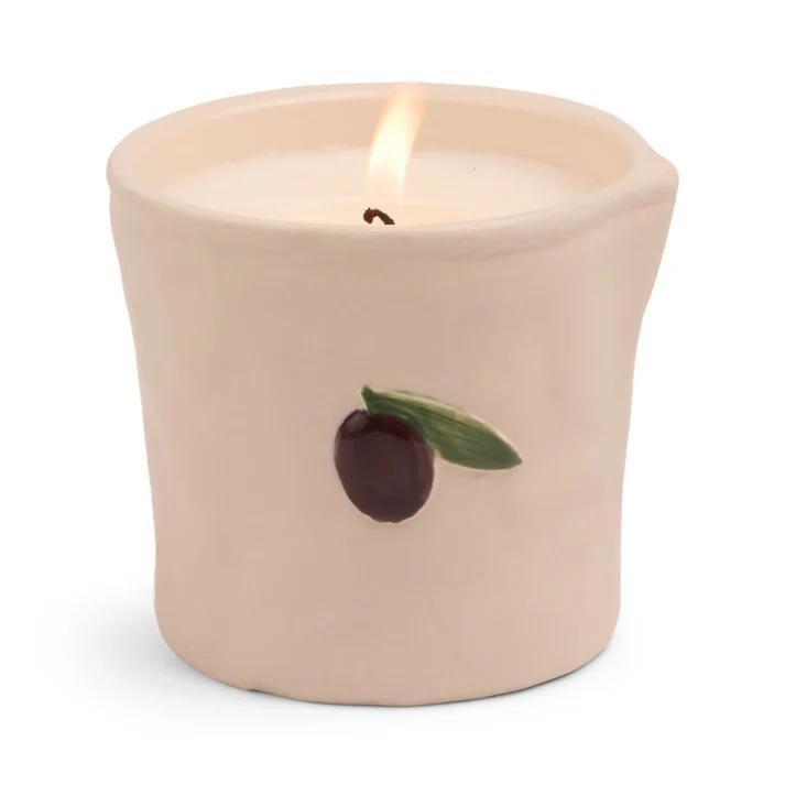 Beige Fig & Olive Bistro 8Oz/226G Ceramic Candle, Urban Outfitters X Little Birdy, A322_140, large image number 0