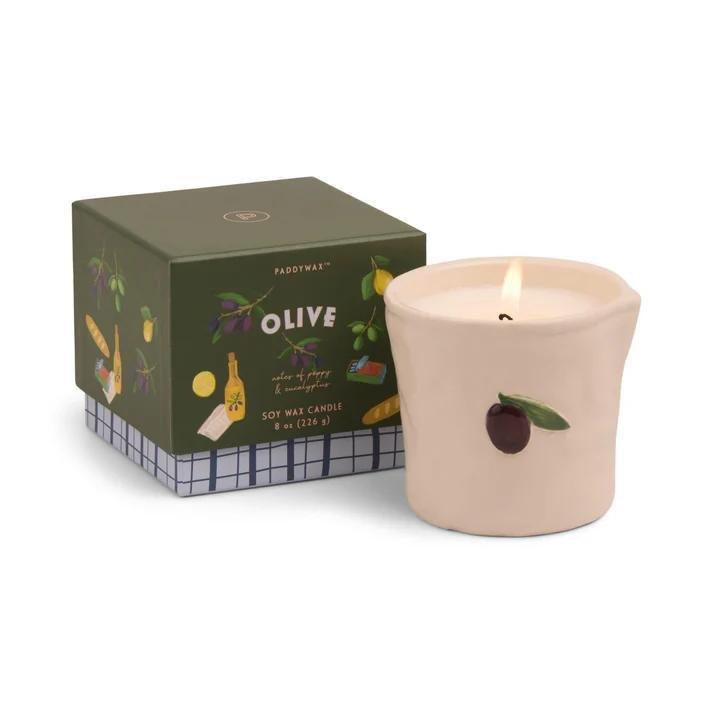 Beige Fig & Olive Bistro 8Oz/226G Ceramic Candle, Urban Outfitters X Little Birdy, A322_140, large image number 2