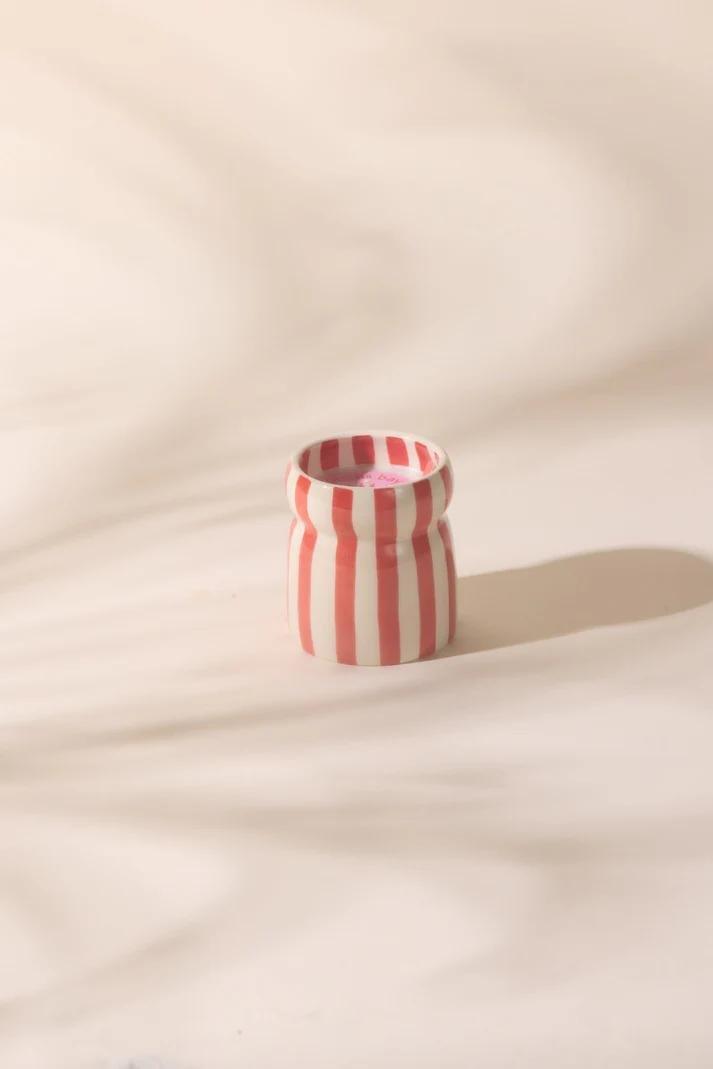 Red Hibiscus Bay Cabana 6.5Oz/184G Ceramic Candle, Urban Outfitters X Little Birdy, A322_135, large image number 1