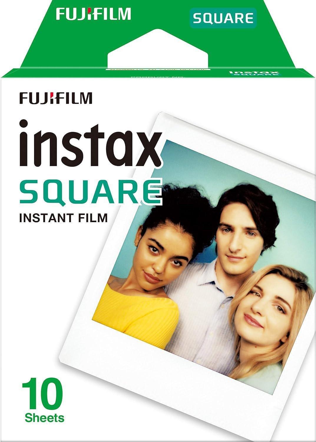 White Fujifilm Instax Square Film 10 Shot Pack, No Colour, large image number 0