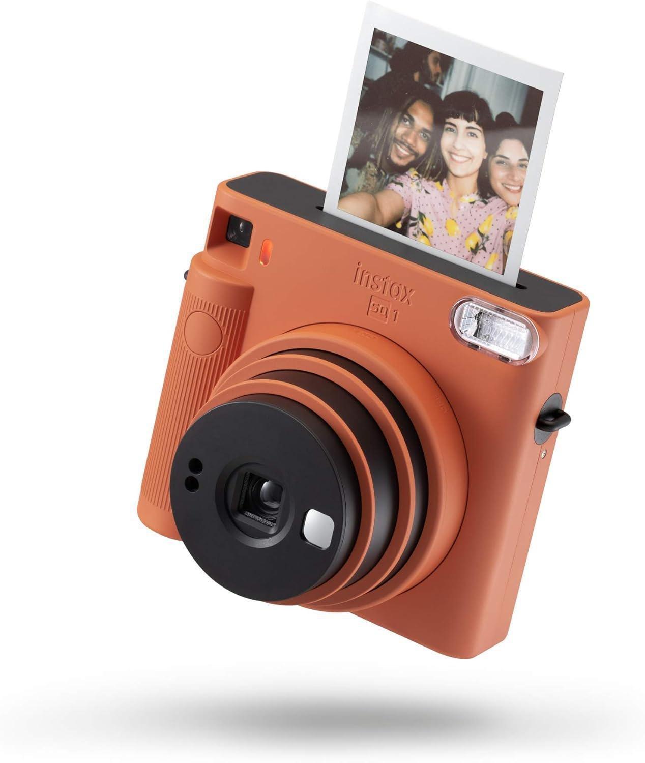 Orange Fujifilm Instax Square Instant Camera, No Colour, large image number 1