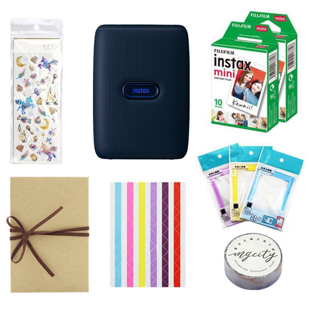 Navy Fujifilm Instax Mini Link Craft Box Bundle, No Colour, large image number 0