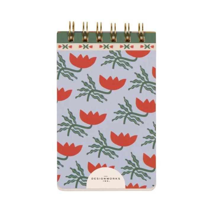 Multicolor A Dopo Twin Wire Notepad - Flower, A322_107, large image number 1