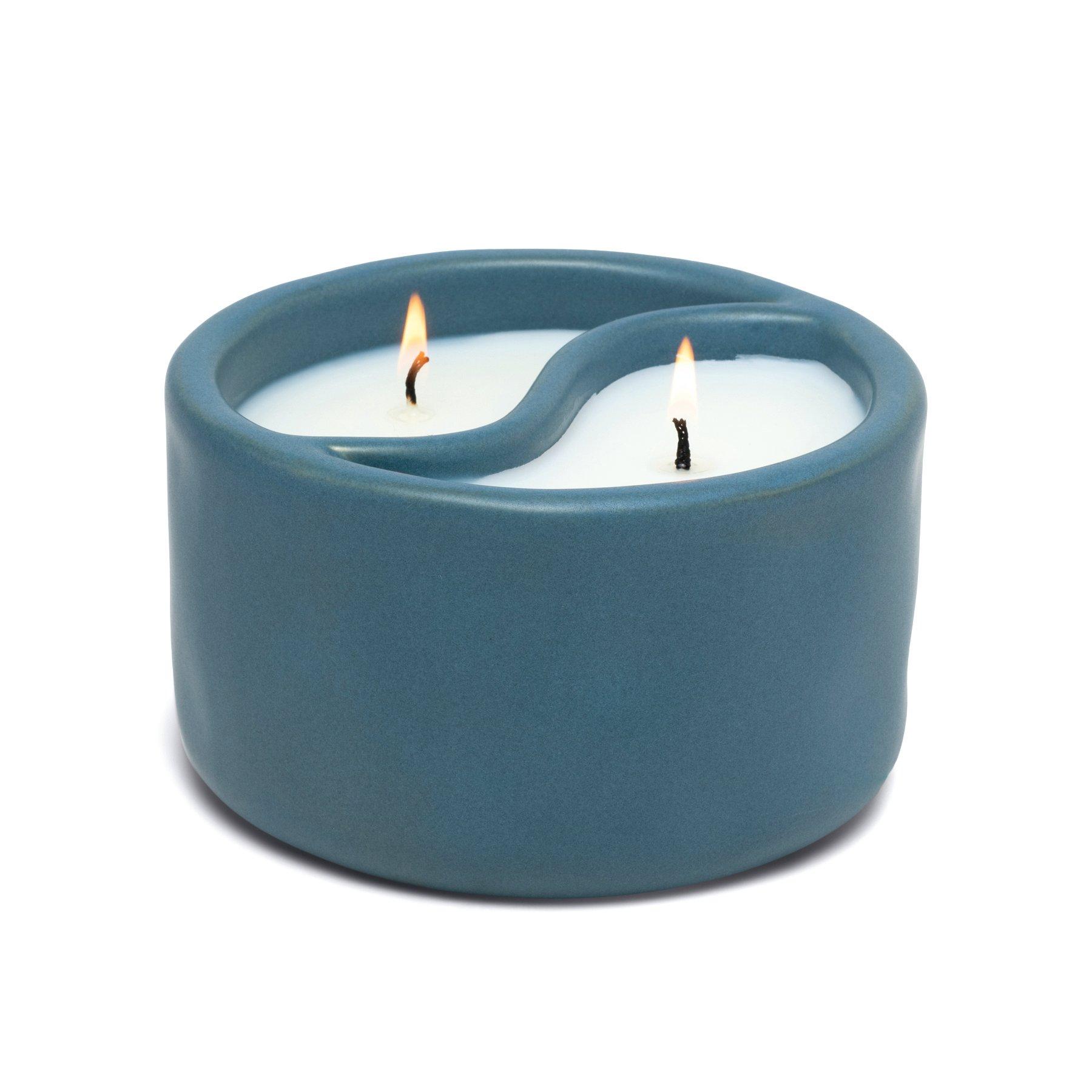 Multicolor Yin-Yang Ceramic Candle 11 Oz./311G - Royal Blue - Sea Moss/Sage, A322_1109EU, medium