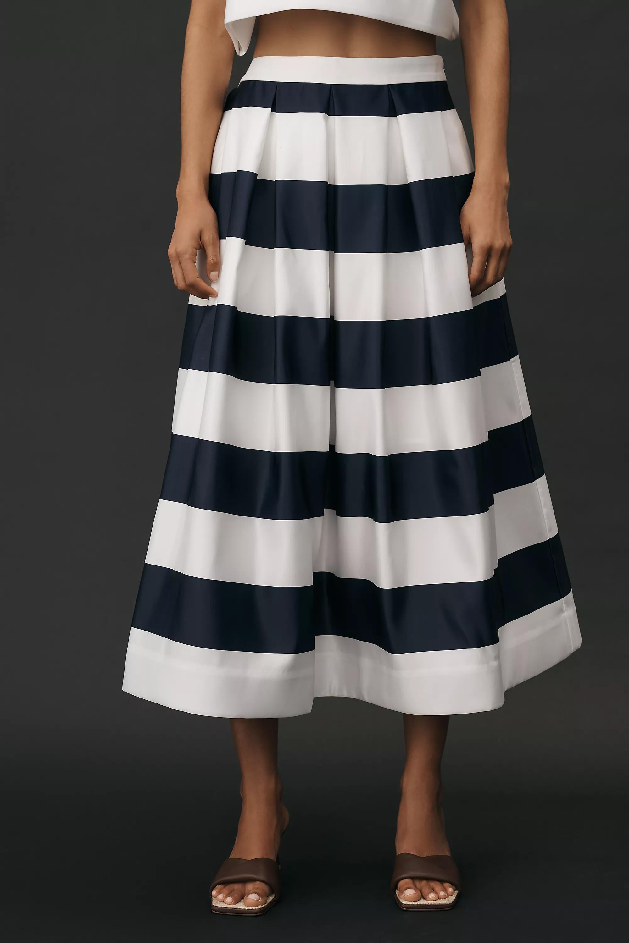 Anthropologie Women's Striped Shift Maxi Dress, Multicolour, , large image number 1