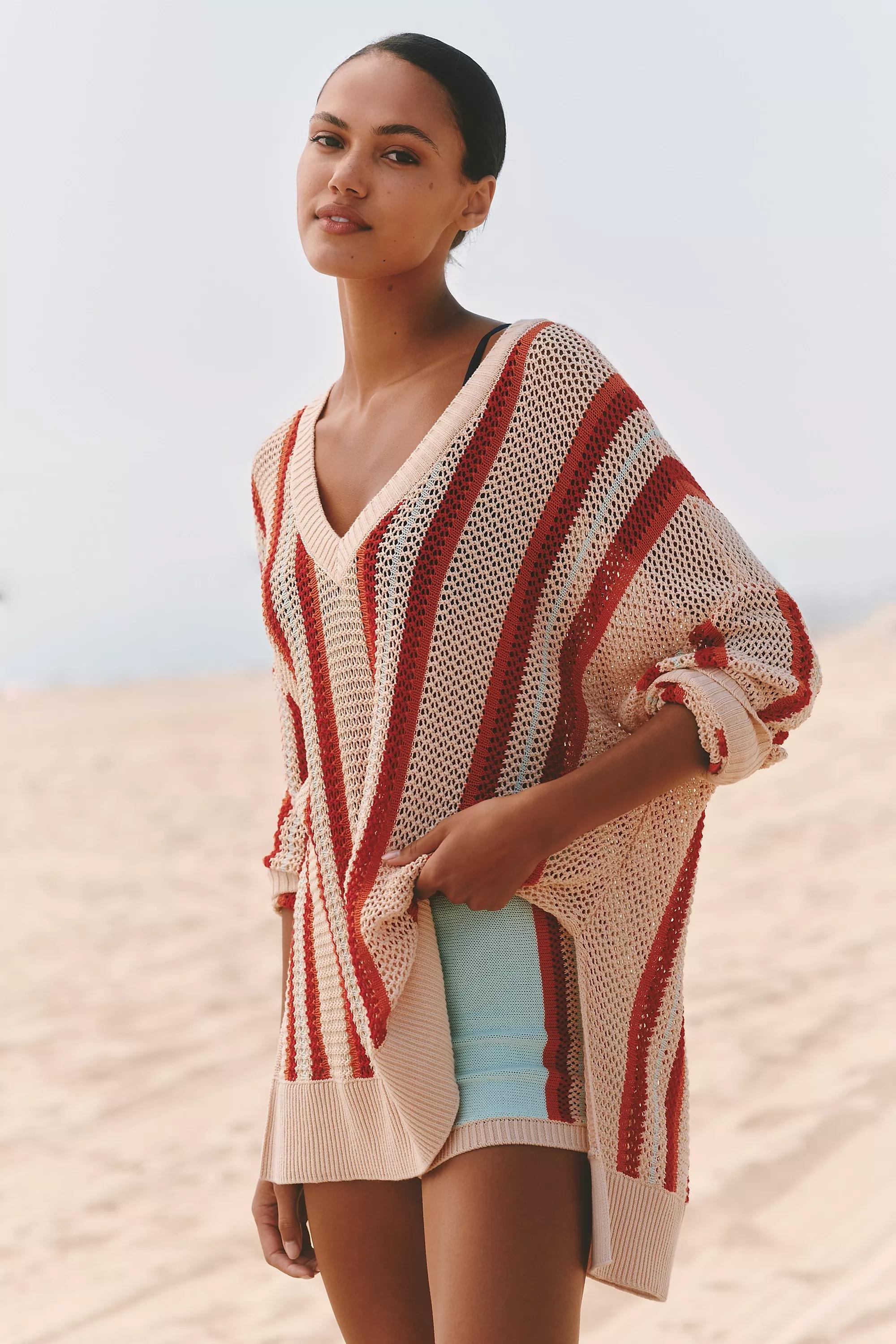 By Celandine Side-Slit Oversized Jumper, Multicolour, , medium