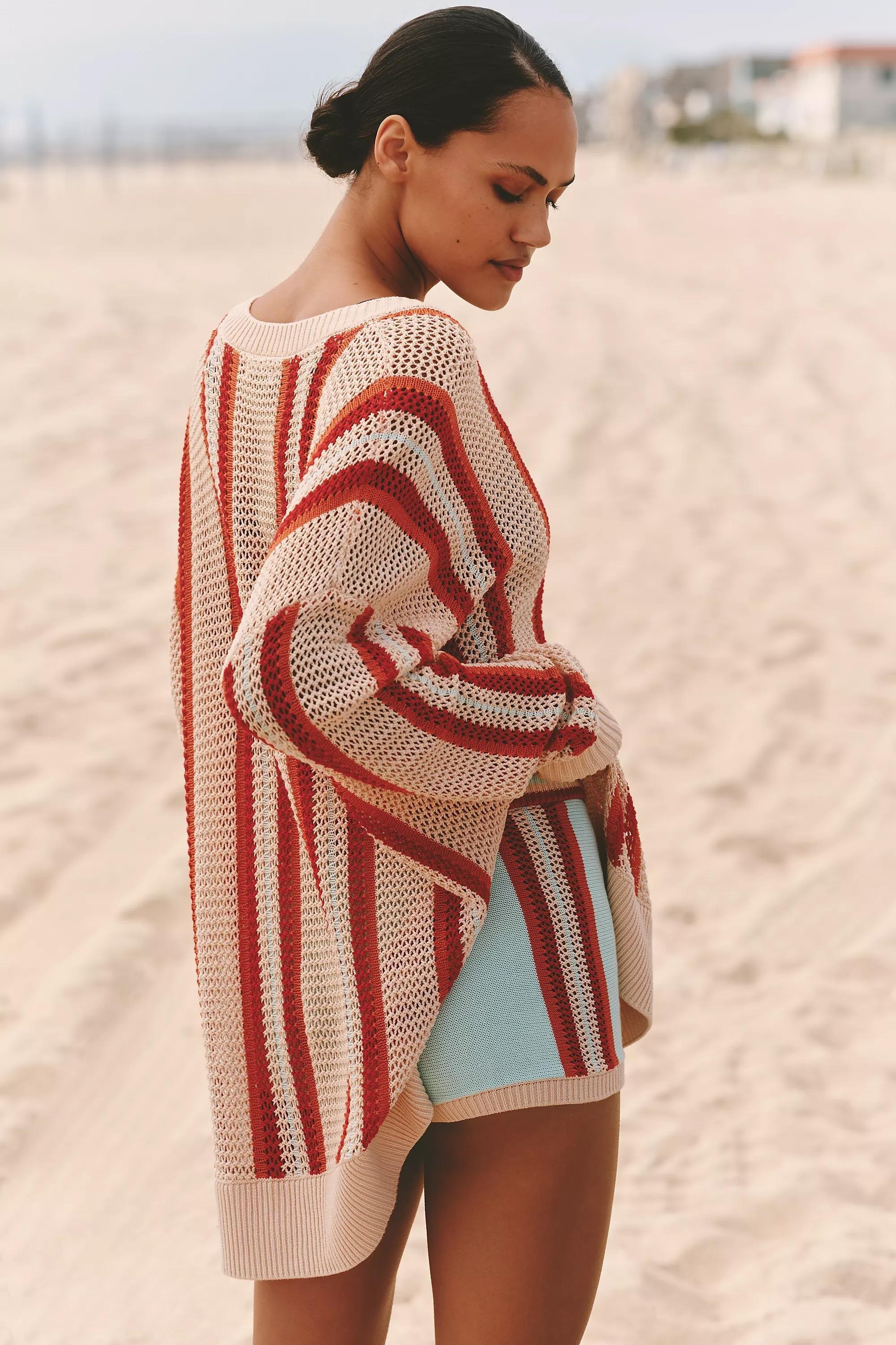 By Celandine Side-Slit Oversized Jumper, Multicolour, , large image number 1