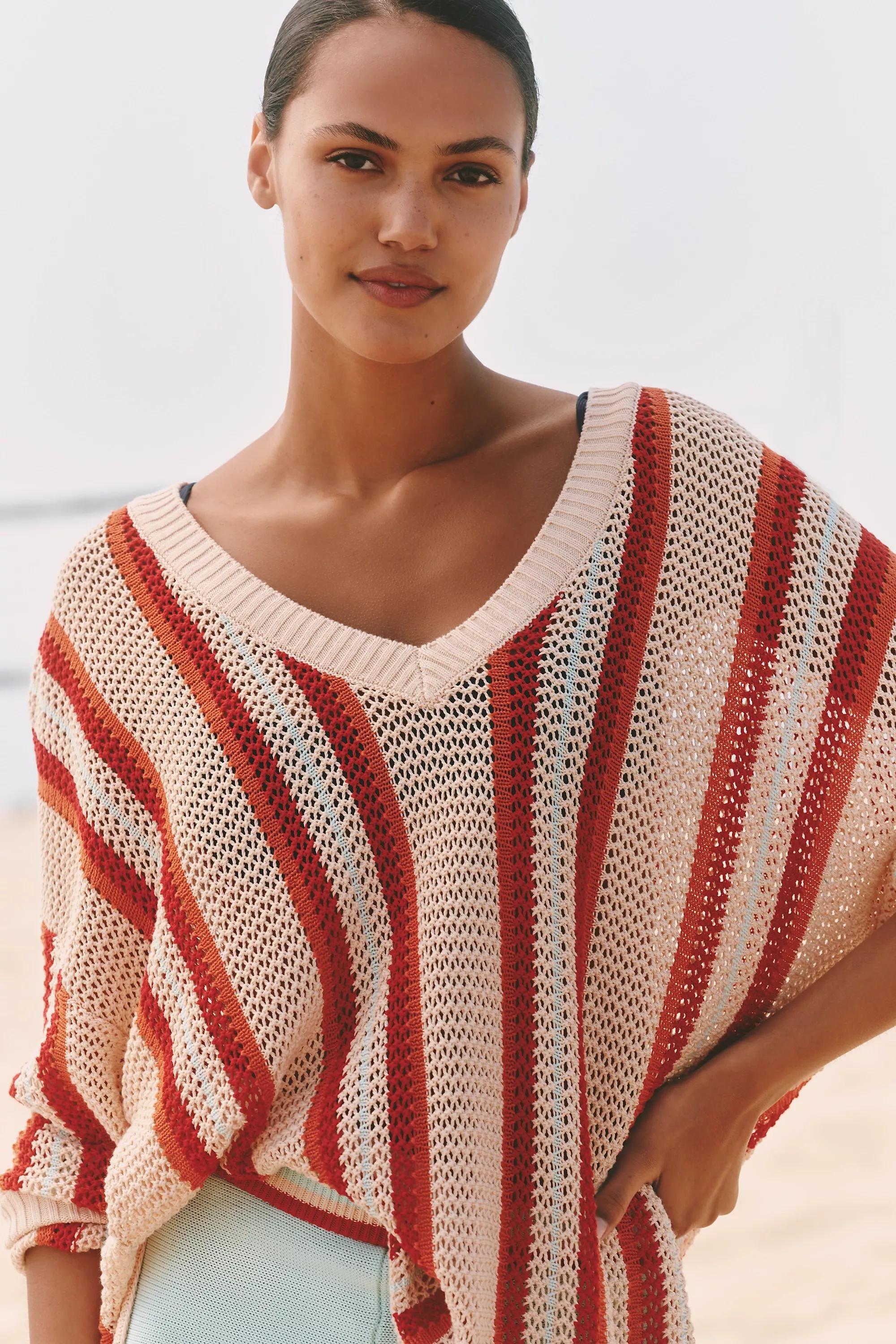 By Celandine Side-Slit Oversized Jumper, Multicolour, , large image number 2
