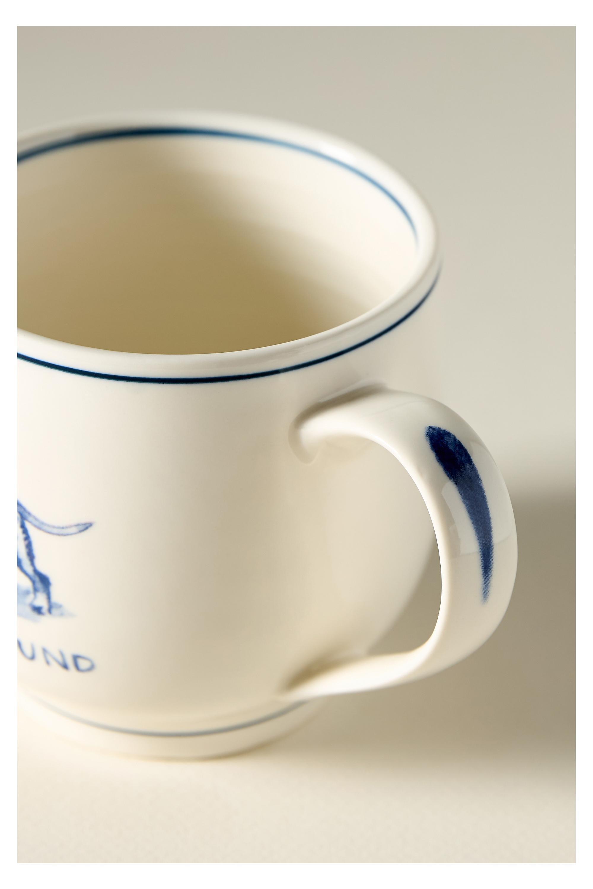 Molly Hatch Stoneware Dog Mug, Navy, A501_0042, large image number 4