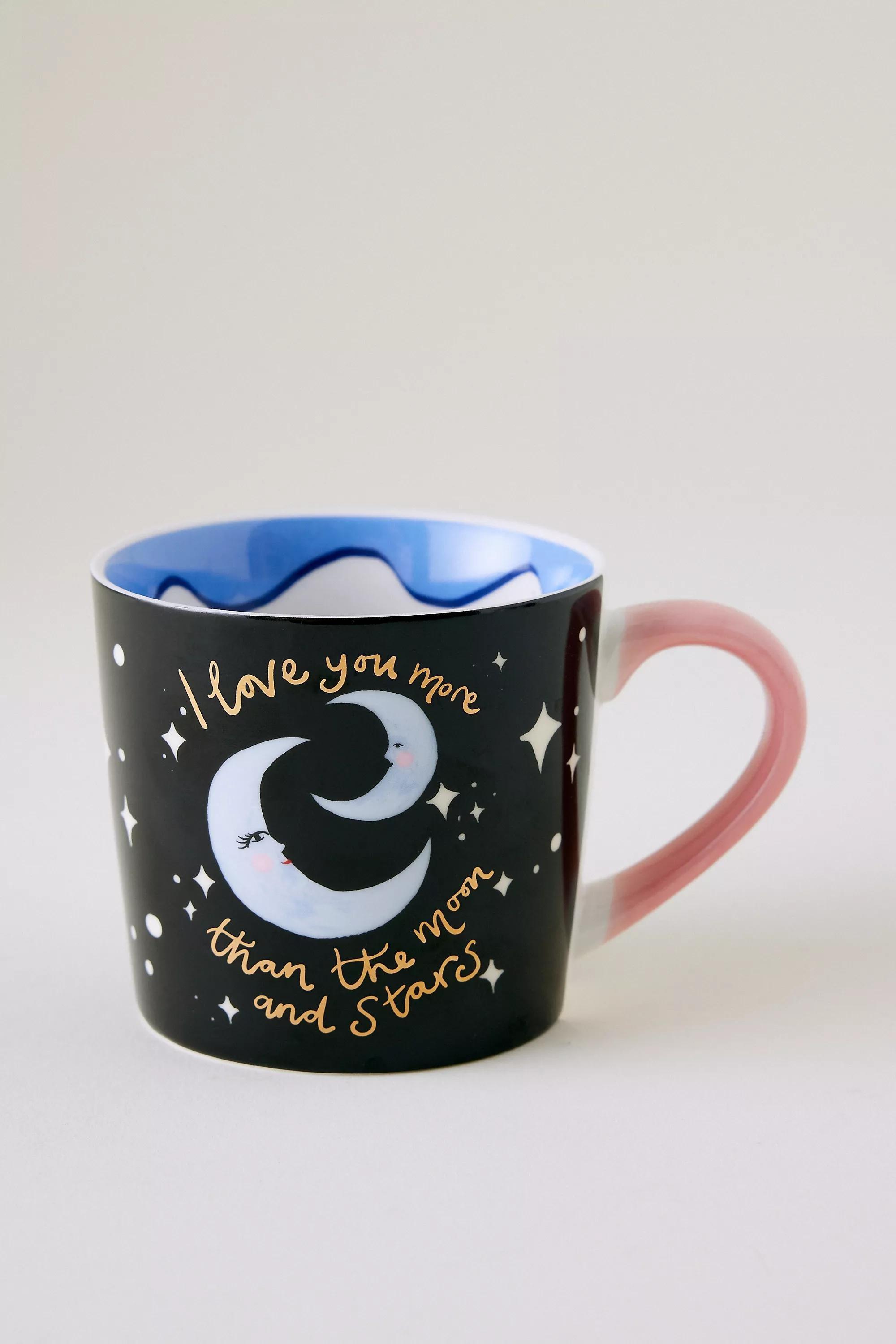 I Love You More Than The Moon And Stars Mug, Black, A501_0001, large image number 0