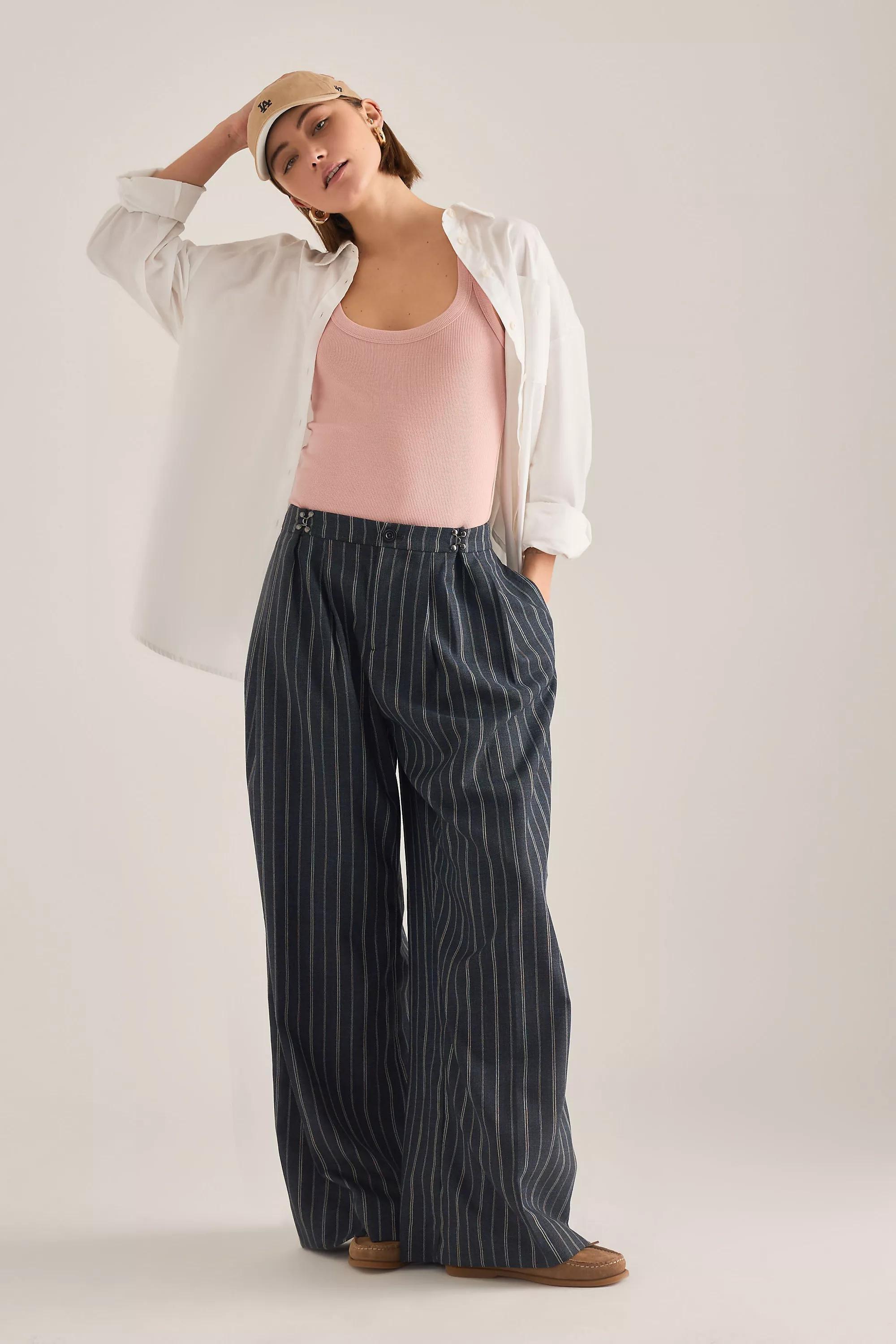 By Anthropologie Ribbed Scoop Tank Top, Pink, A501_0066, large image number 1