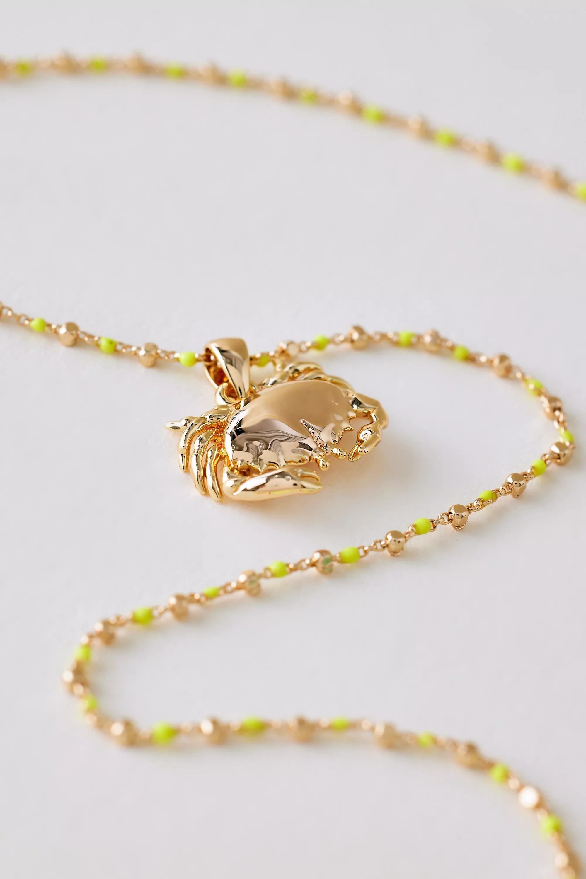 Anthropologie Necklace Pendant, Gold, A501_0070, large image number 1