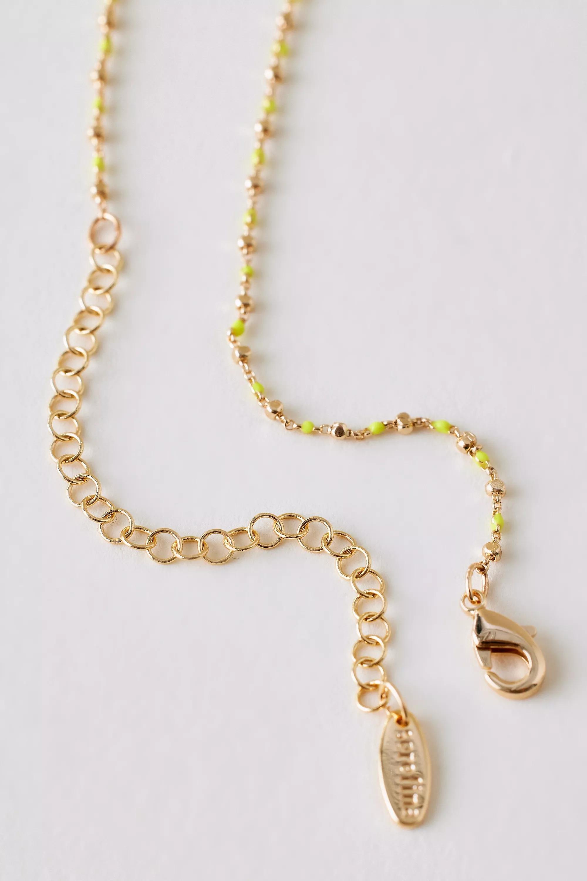 Anthropologie Necklace Pendant, Gold, A501_0070, large image number 2