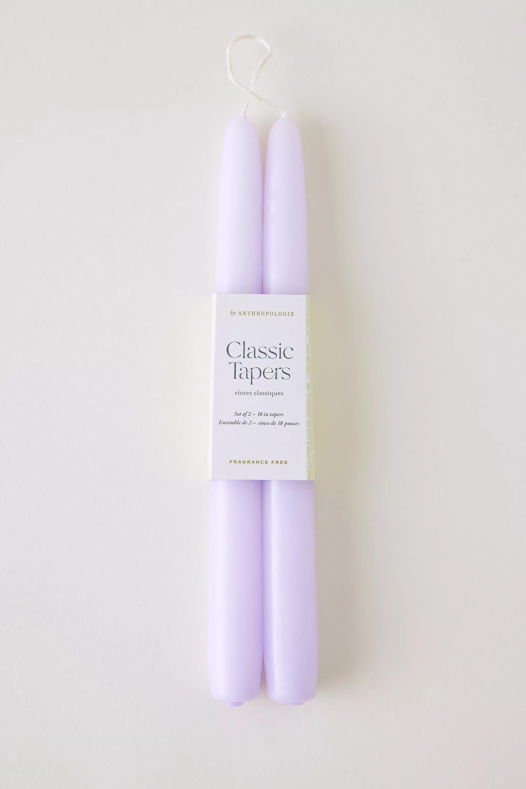 Purple Classic Taper Candles, Set Of 2, , medium
