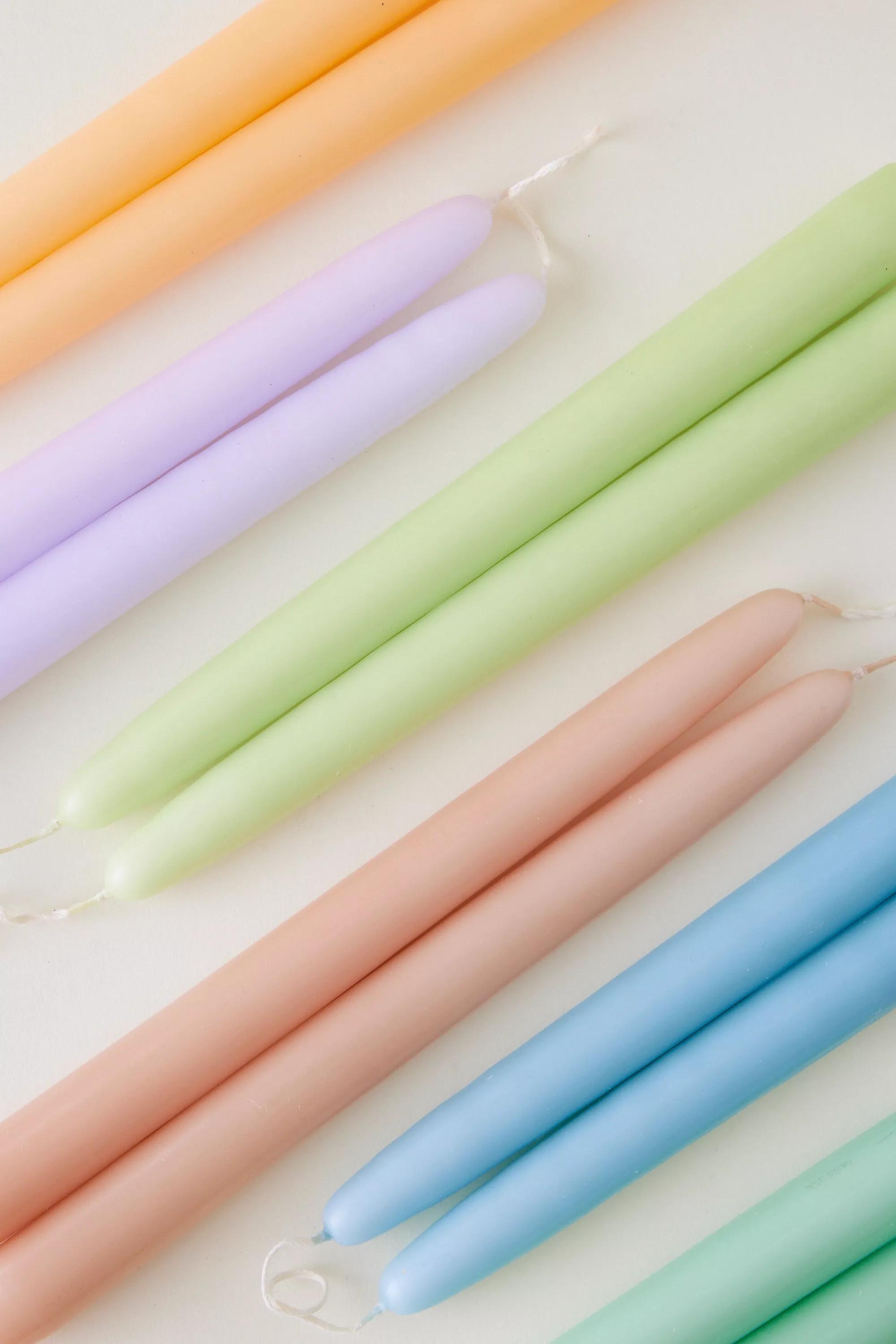 Blue Classic Taper Candles, Set Of 2, A501_0040, medium