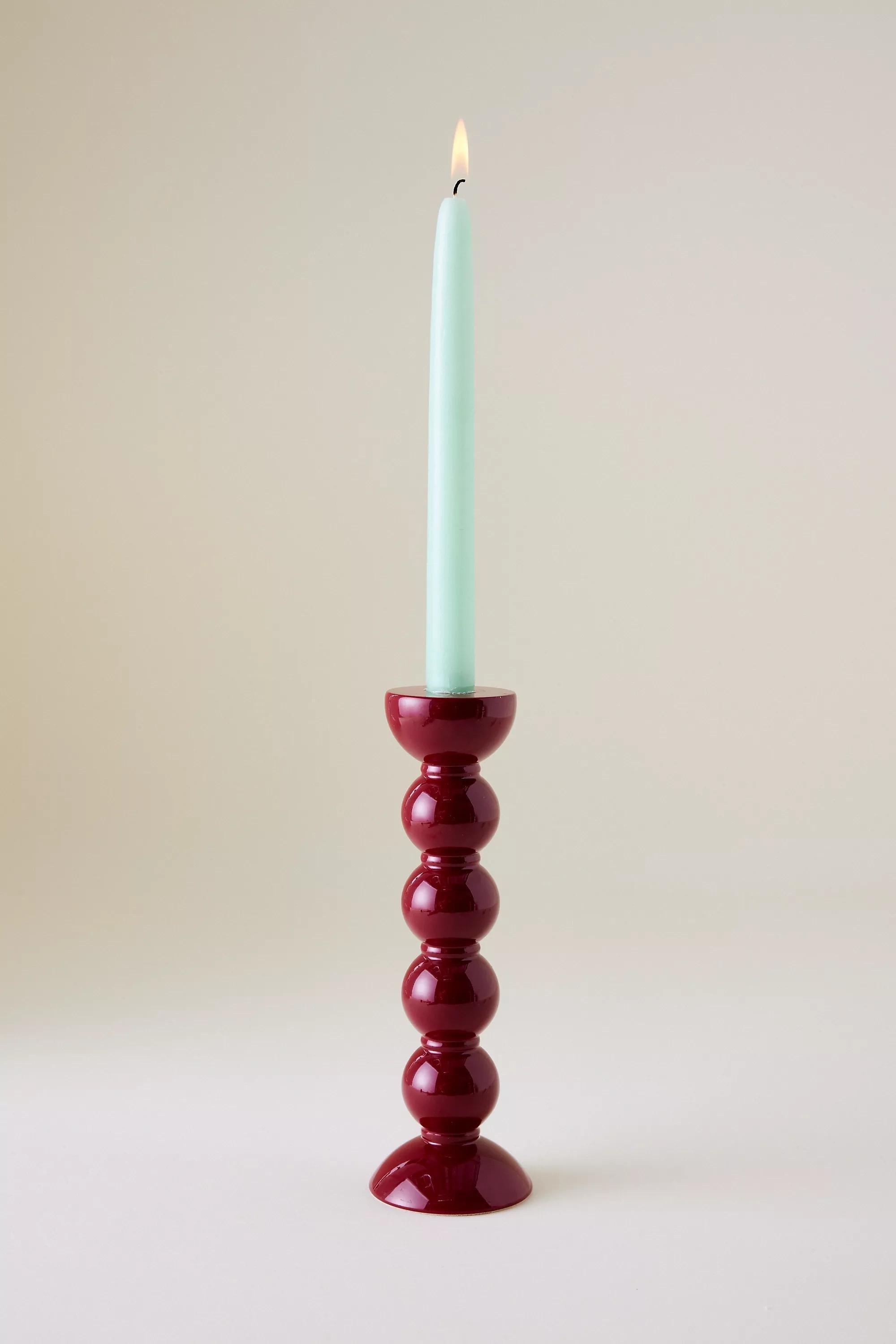 Green Classic Taper Candles, Set Of 2, A501_0030, large image number 1
