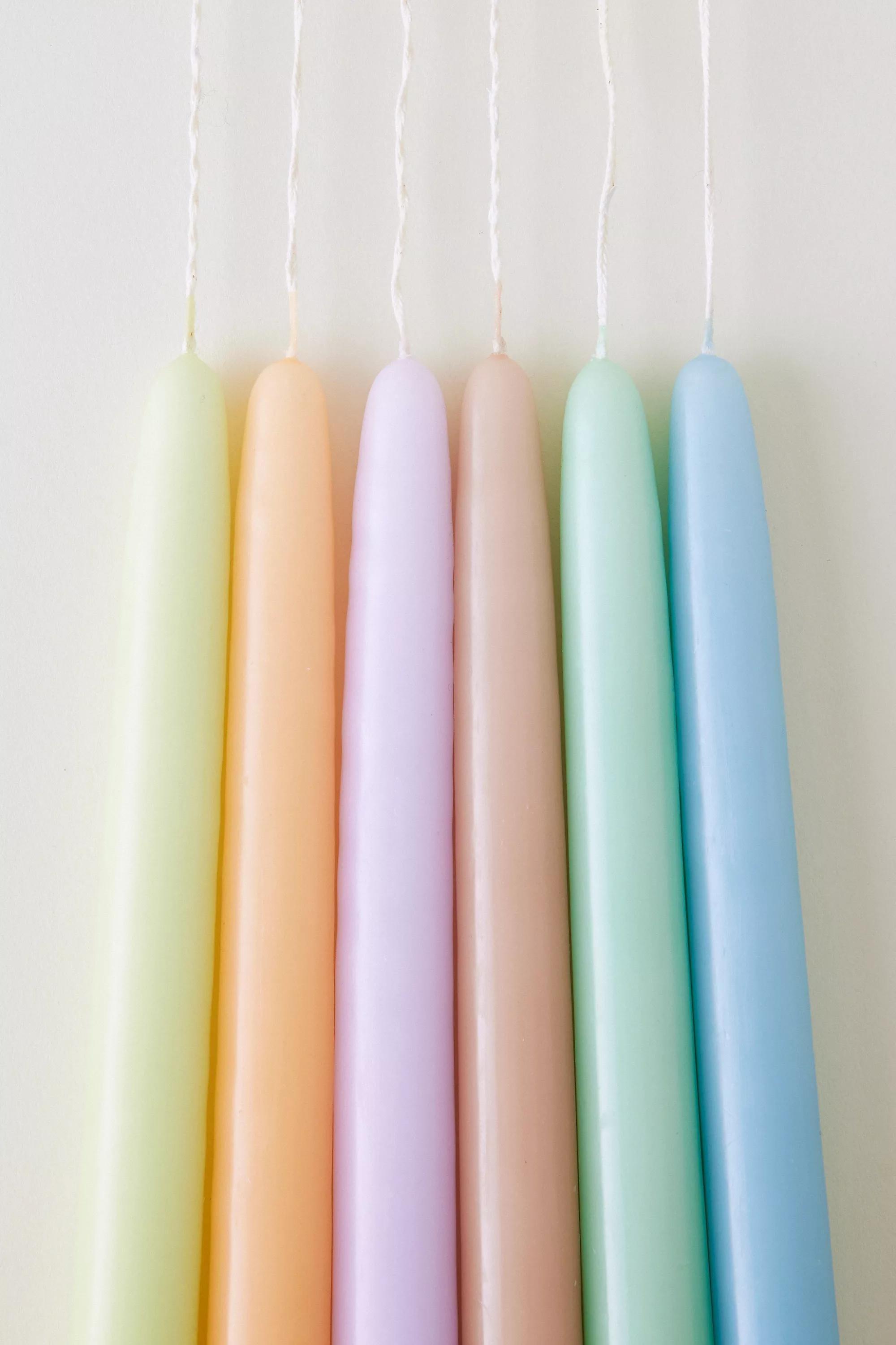 Green Classic Taper Candles, Set Of 2, A501_0030, medium