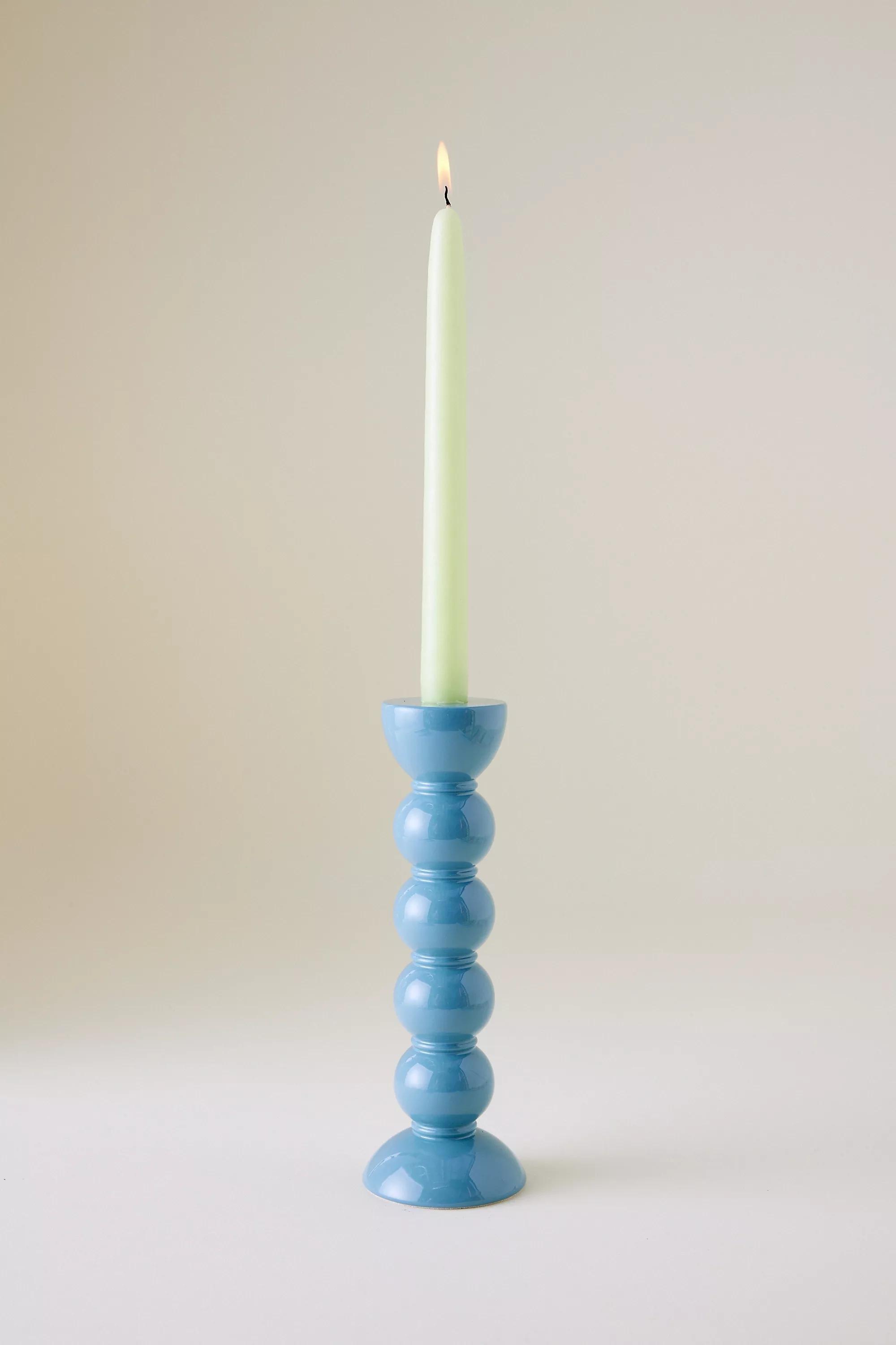 Green Classic Taper Candles, Set Of 2, A501_0034, large image number 1