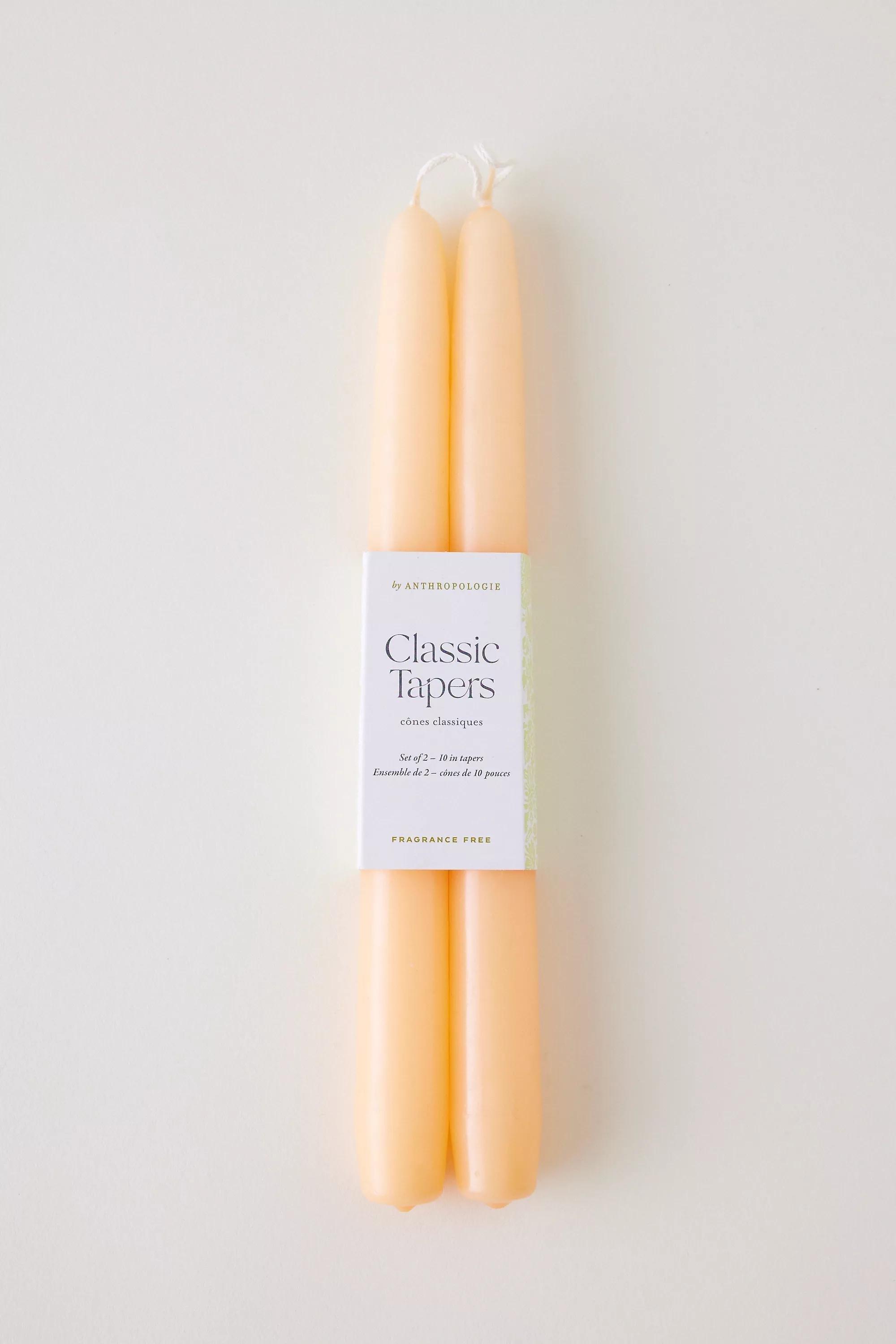 Orange Classic Taper Candles, Set Of 2, , medium