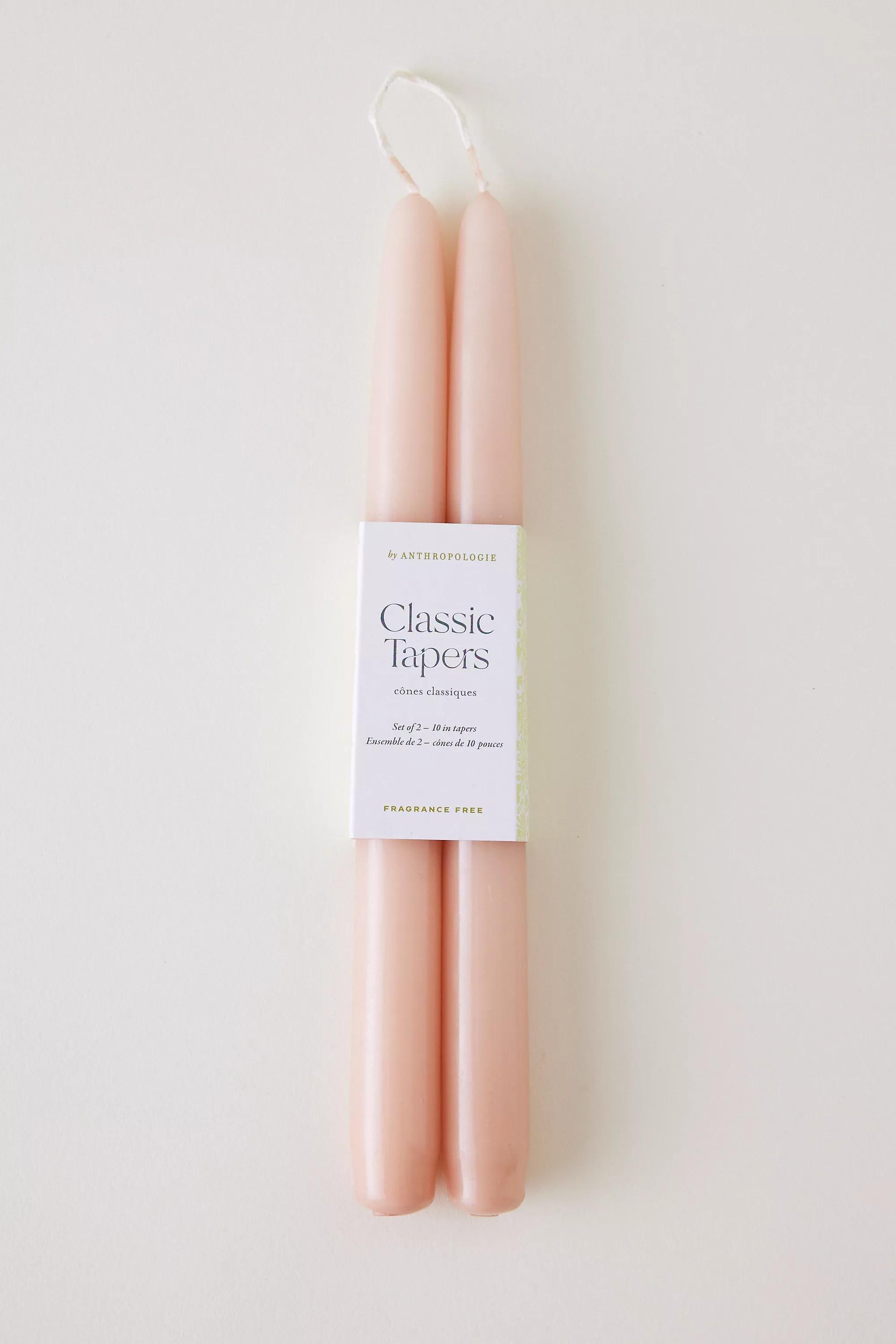 Orange Classic Taper Candles, Set Of 2, , medium
