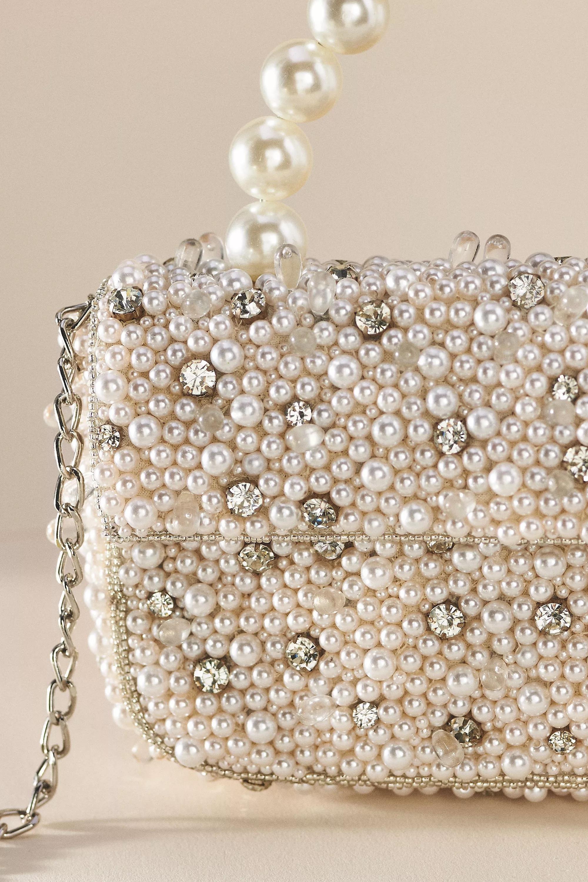 IVORY The Fiona Beaded Bag: Pearl-Strap Embellished Edition, A501_0011, large image number 1