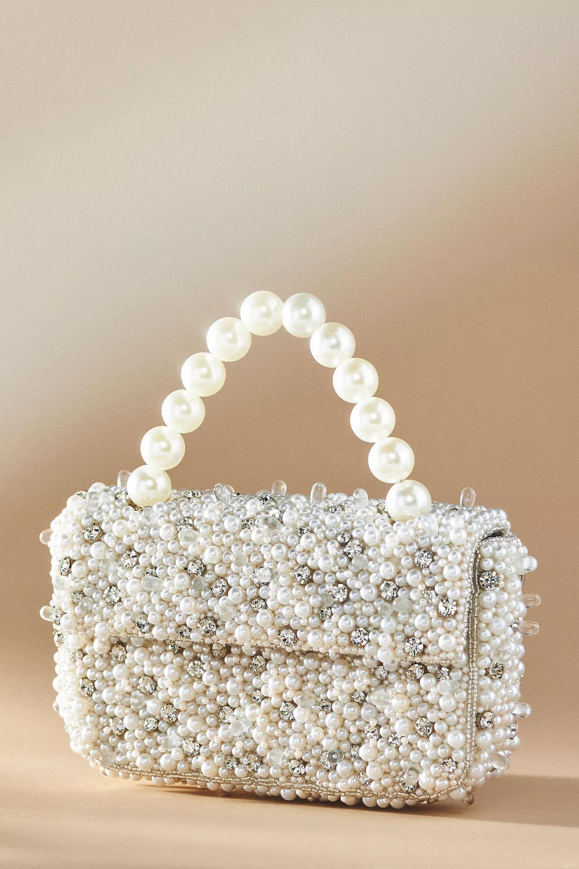 IVORY The Fiona Beaded Bag: Pearl-Strap Embellished Edition, A501_0011, large image number 2