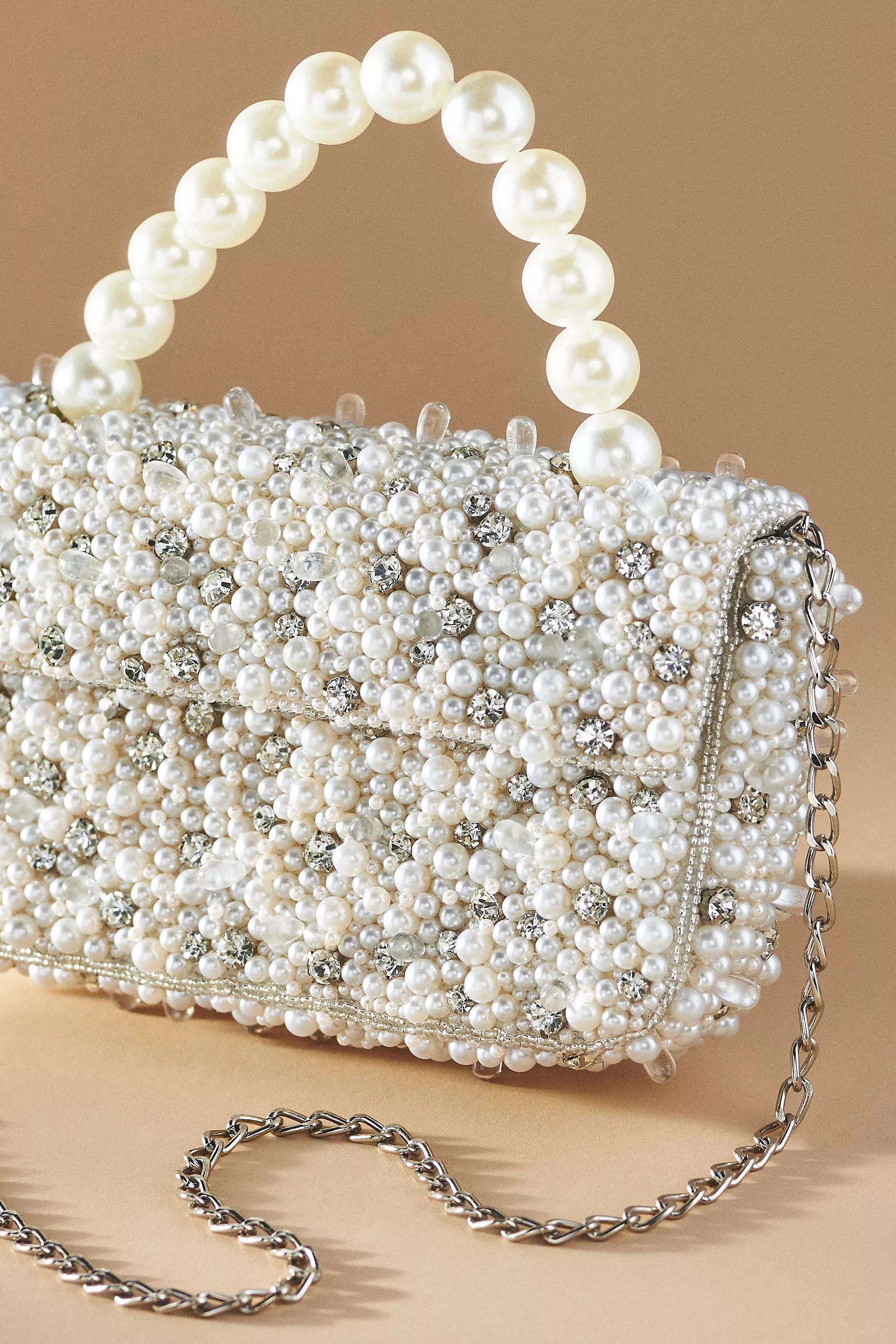IVORY The Fiona Beaded Bag: Pearl-Strap Embellished Edition, A501_0011, large image number 3