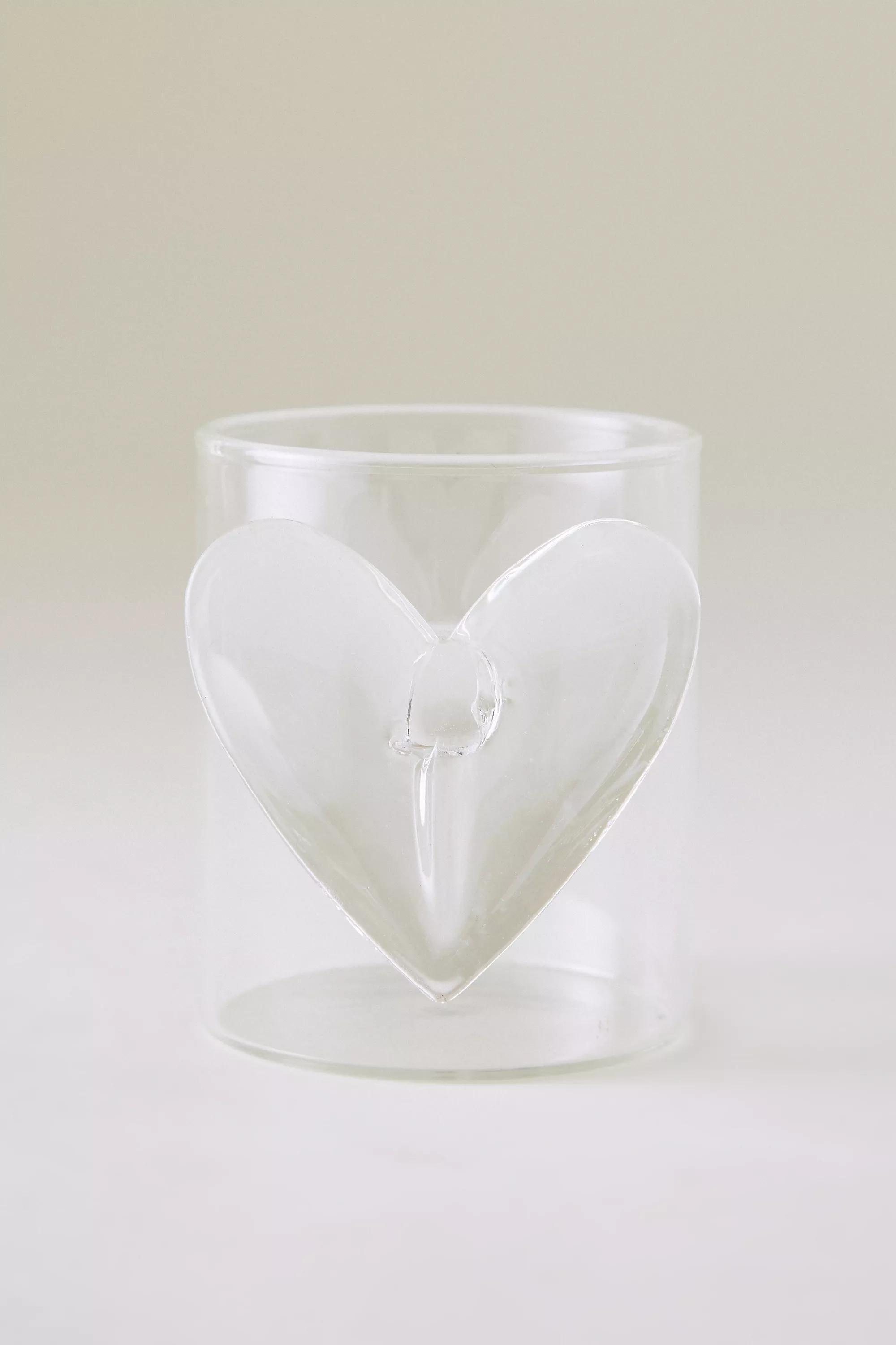 WHITE Lepelclub Heart Tumbler Glass, A501_0010, medium