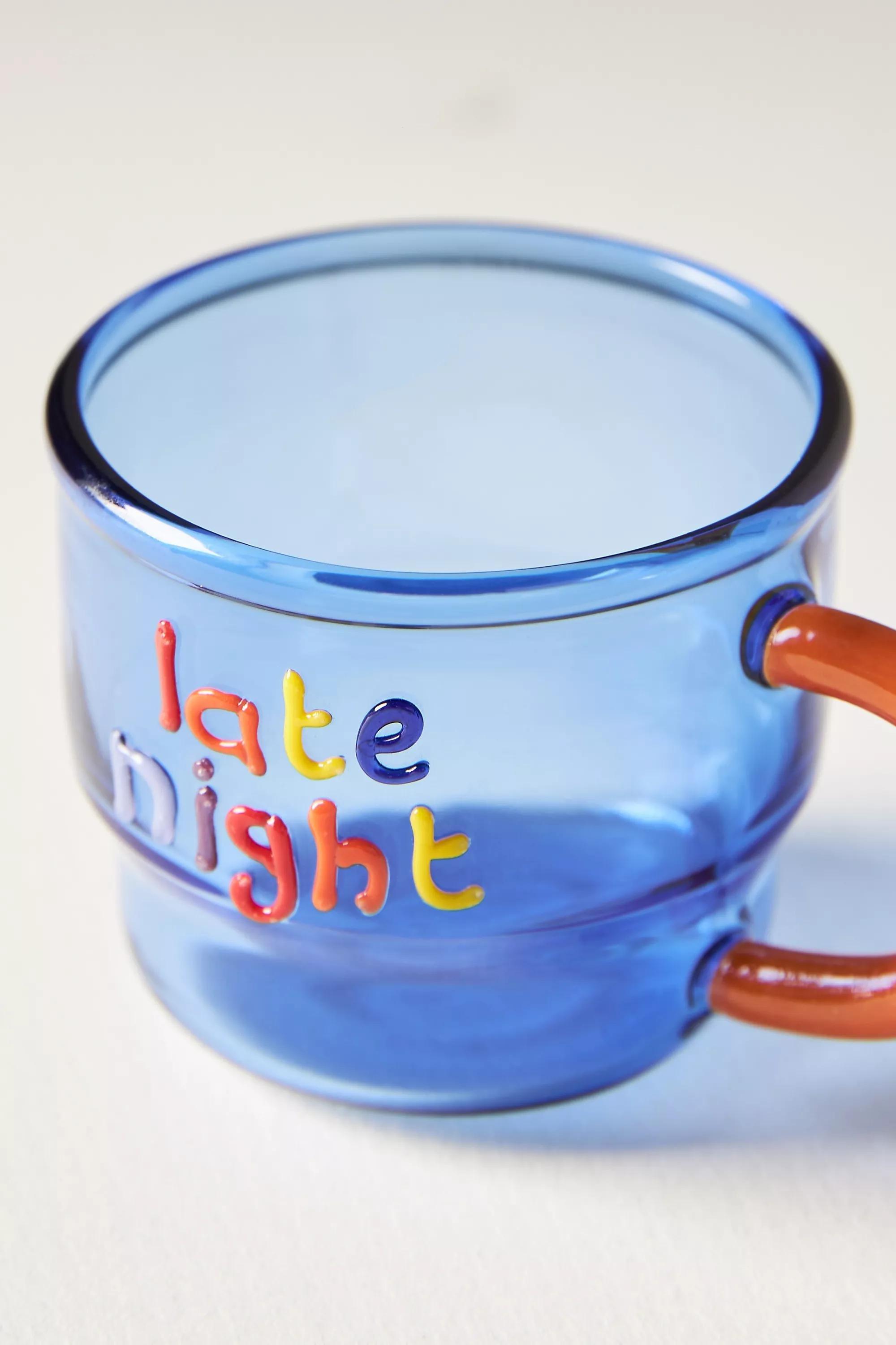 Love Notes Glass Espresso Cup, Blue, A501_0040, large image number 2