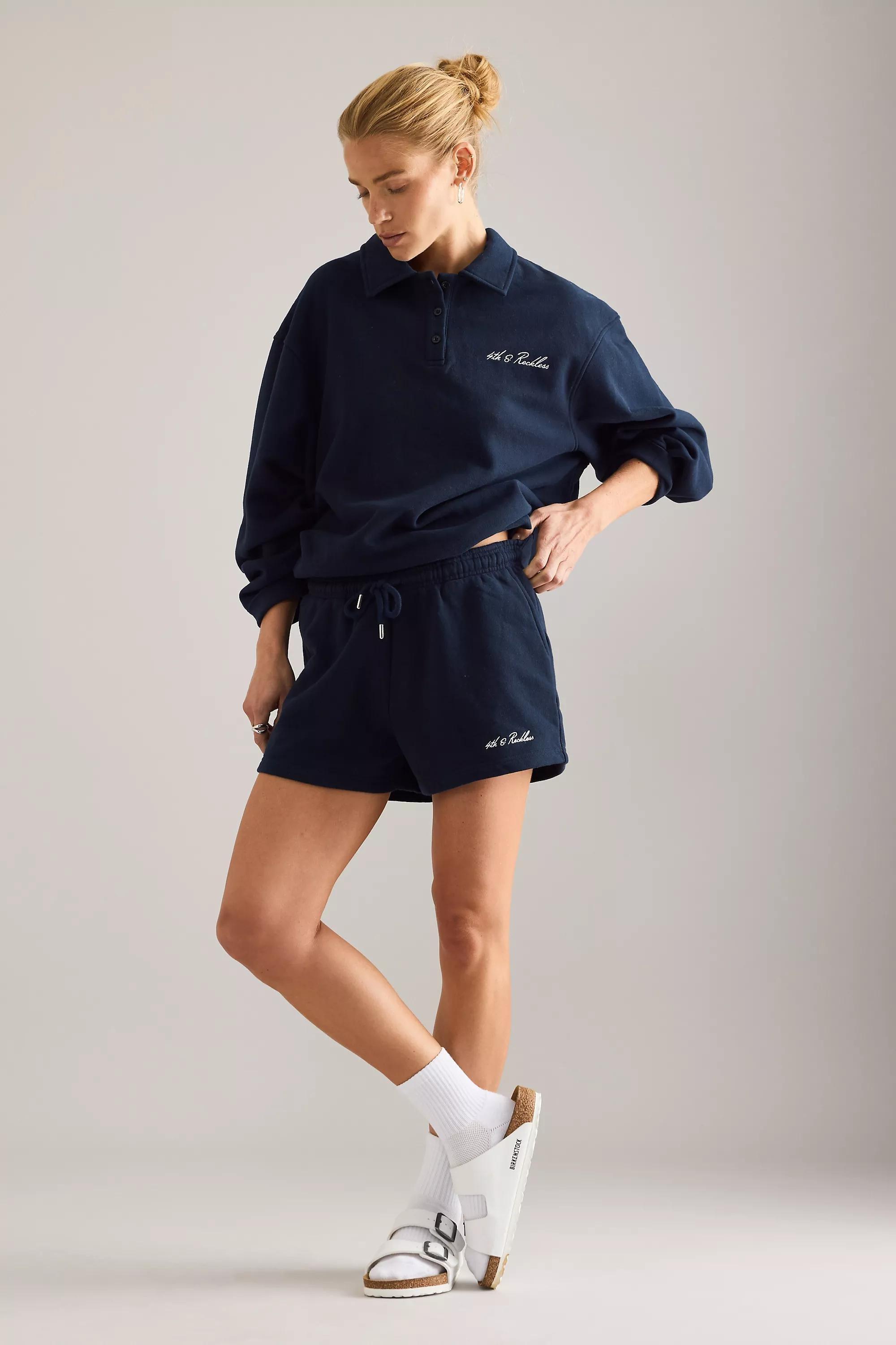 NAVY 4th & Reckless Clover Shorts, , large image number 2