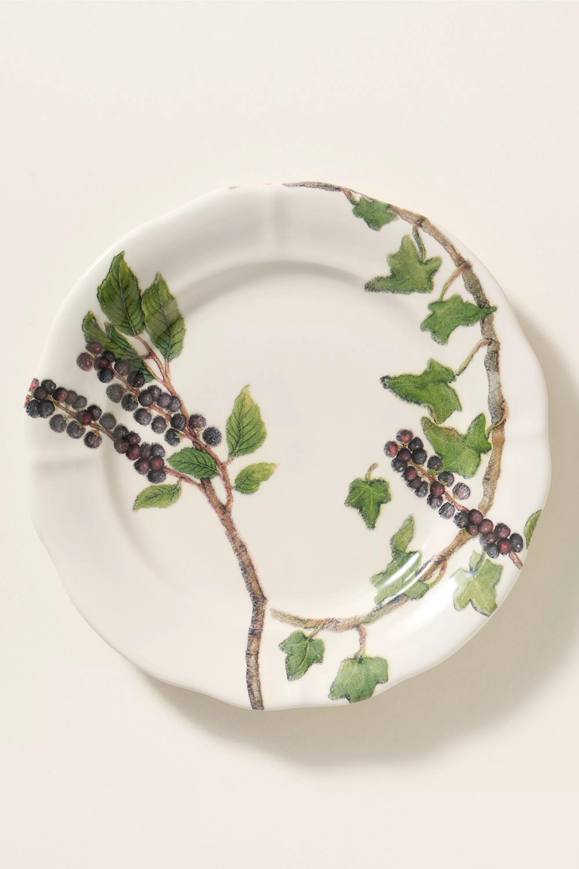 Anna Farba Harvest Stoneware Dessert Plate, Brown, A501_0025, medium