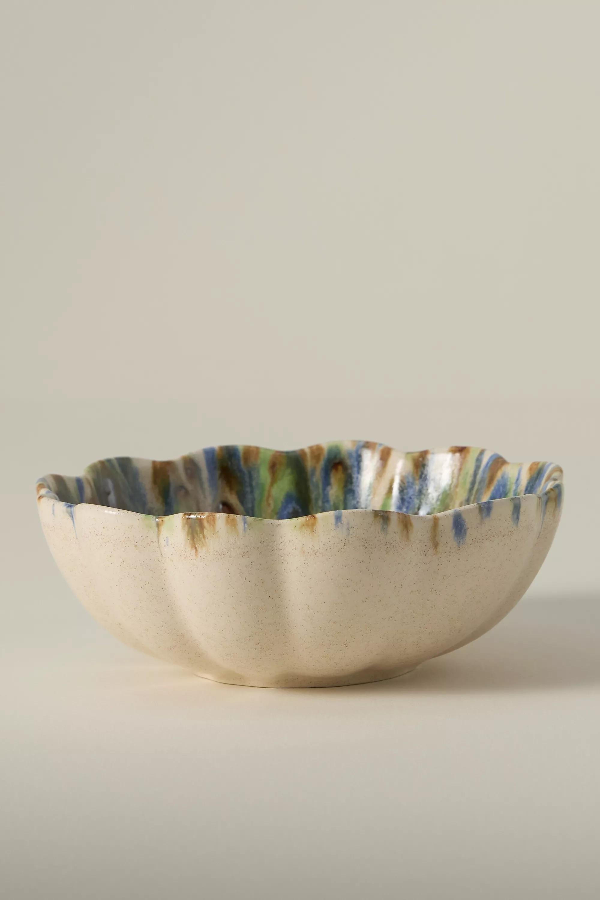 Lagos Portuguese Stoneware Side Bowl, Green, A501_0038, medium