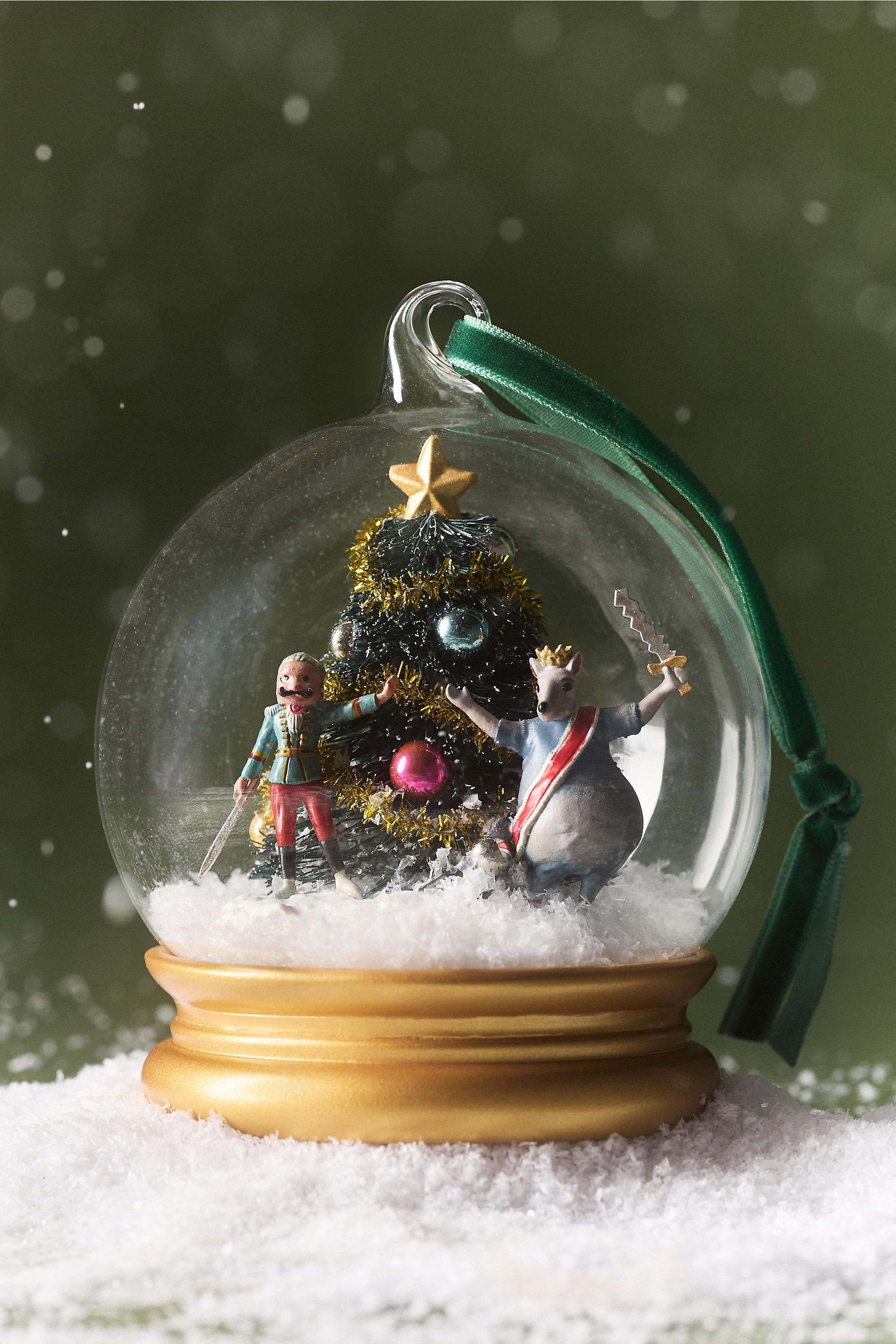 New York City Ballet Glass Snowglobe Ornament, Multicolour, Green, large image number 3