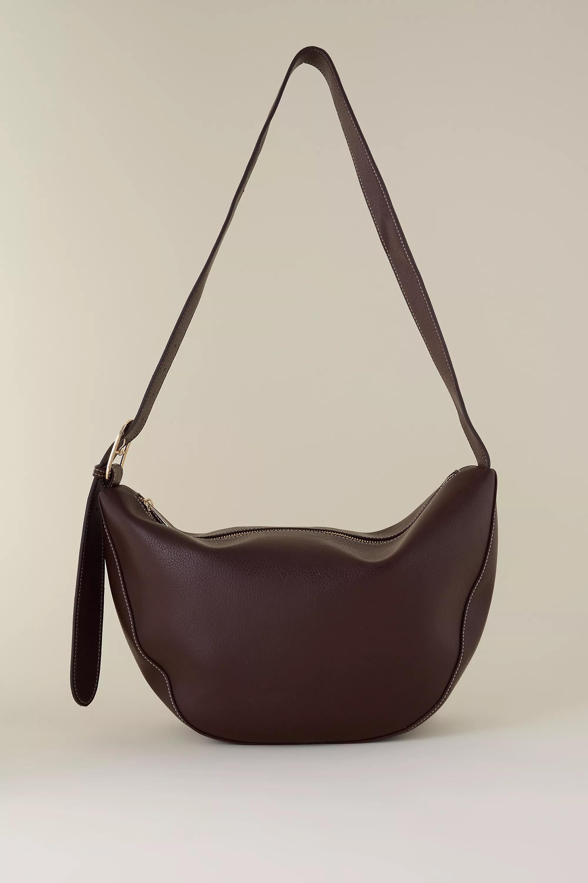 Polished Pebble Sling Bag, Brown, A501_0021, medium