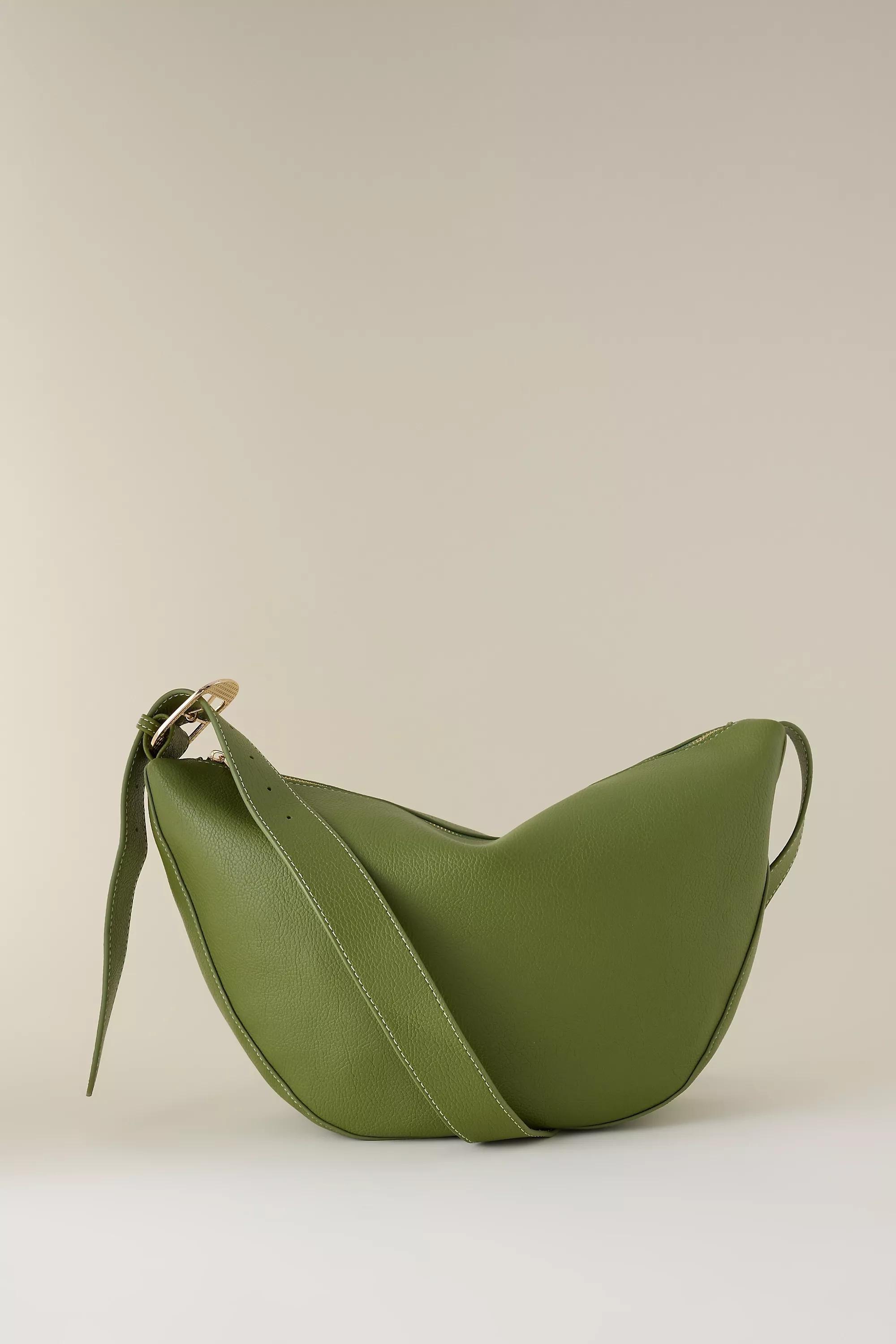 Polished Pebble Sling Bag, Green, A501_0030, large image number 0